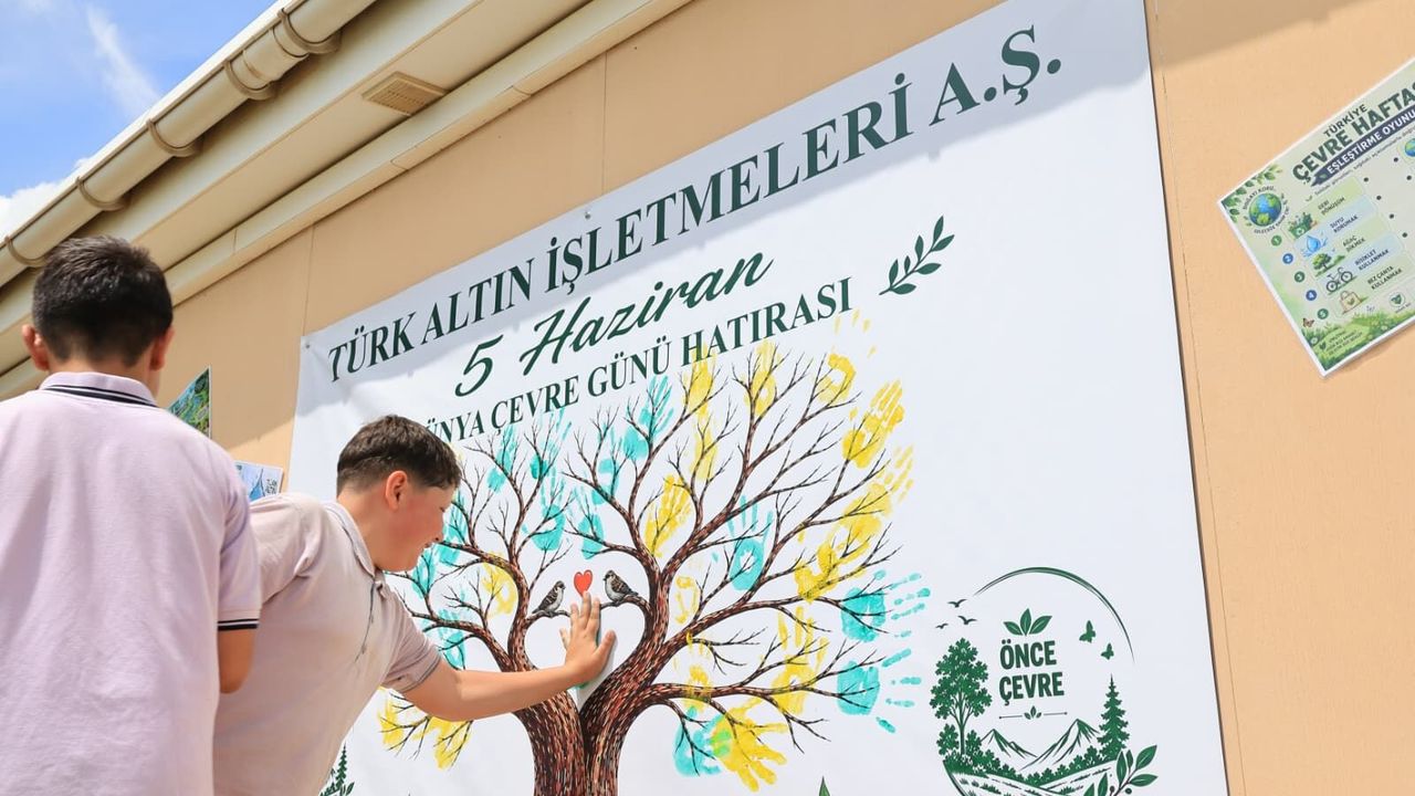 Türk Altın Kaymaz İşletmesi Öğrencilere Çevre Etkinliği Düzenledi