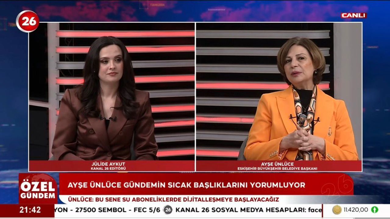 Ayşe Ünlüce Kanal 26 ekranlarından müjdeyi duyurdu