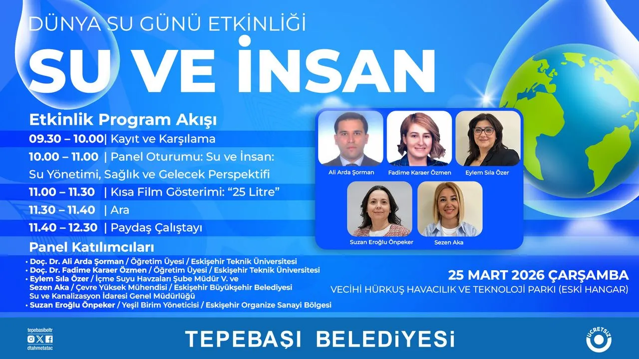Tepebaşı'nda 'Su ve İnsan' paneli düzenlenecek