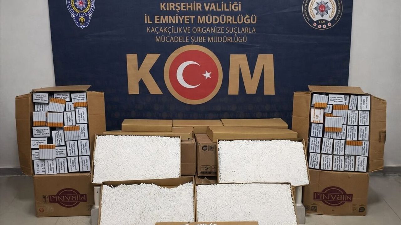 Kırşehir'de 72 bin makaron ele geçirildi