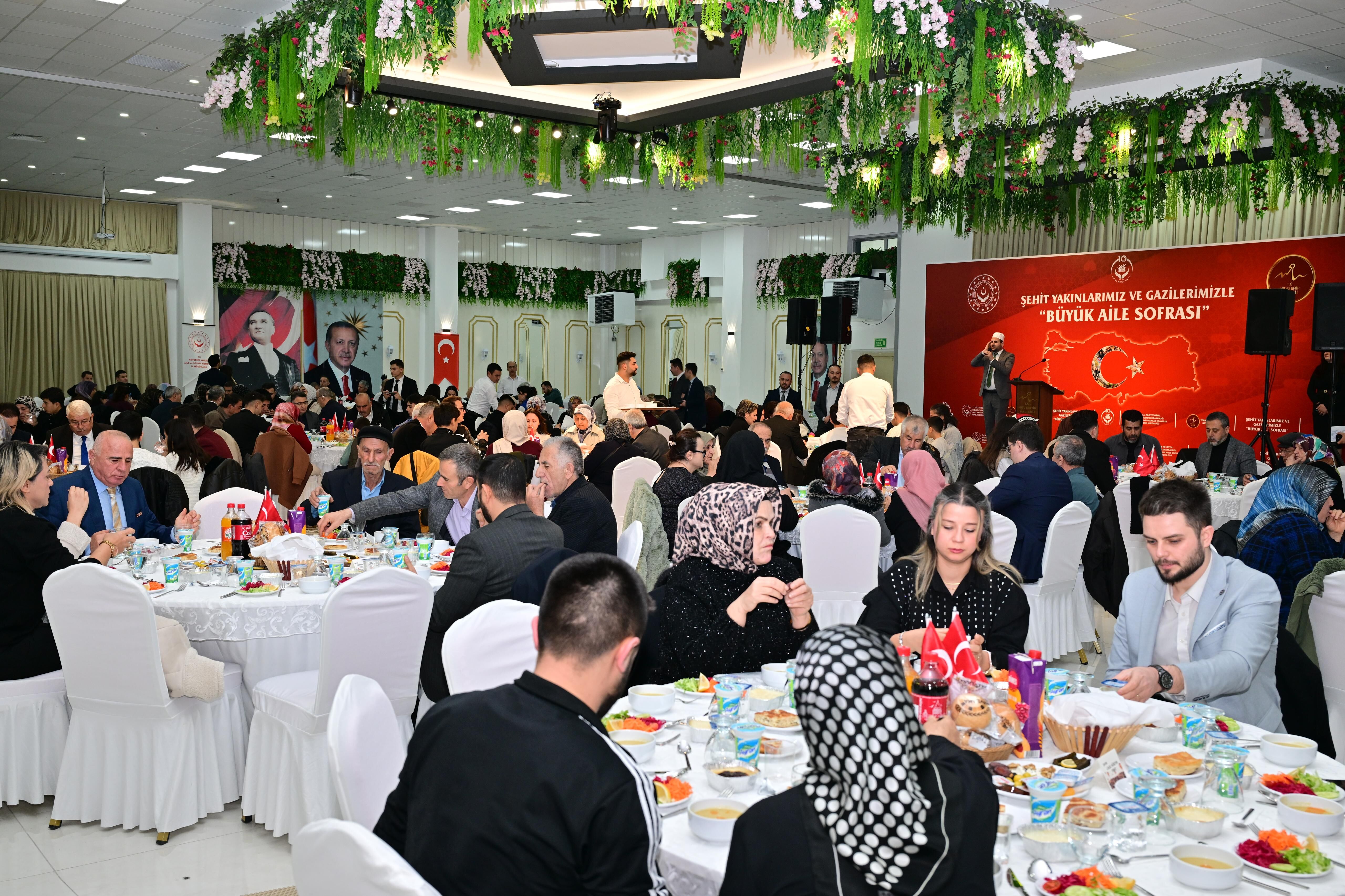 Nevşehir'de şehit aileleri ve gaziler için iftar programı düzenlendi