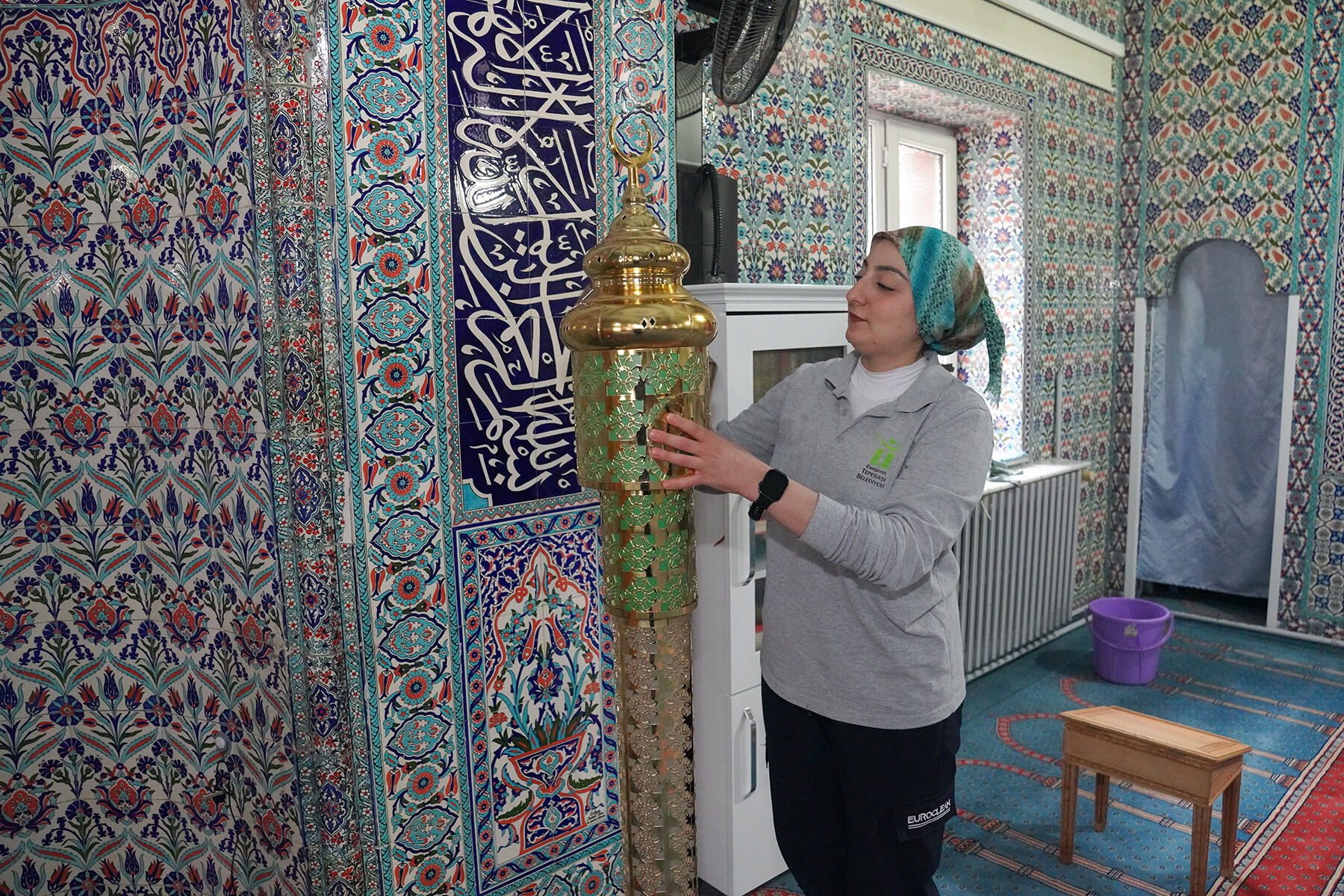Camilerde temizlik çalışmaları arttı