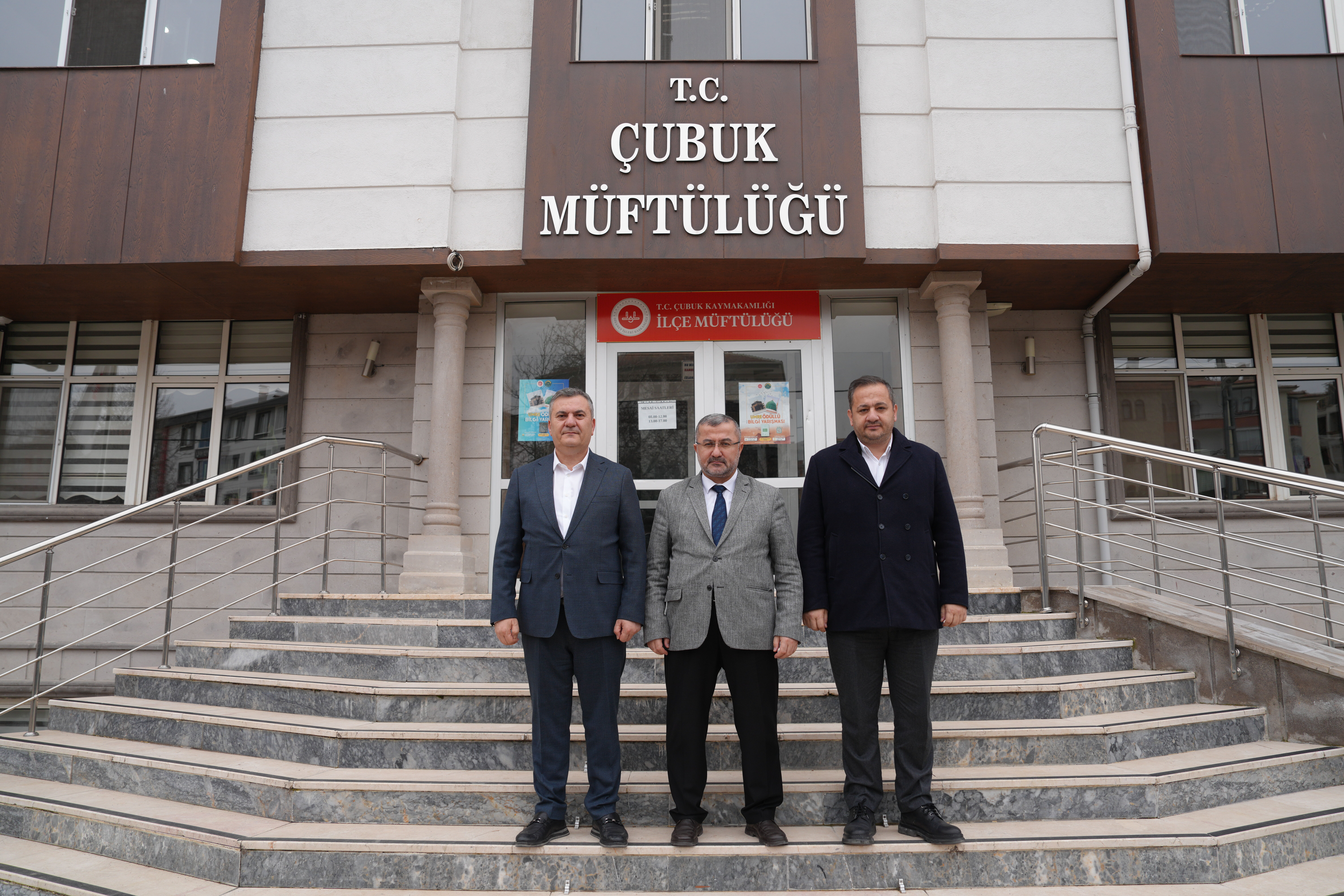 Çubuk Belediye Başkanı Demirbaş, İlçe Müftüsü Demirlenk'i ziyaret etti