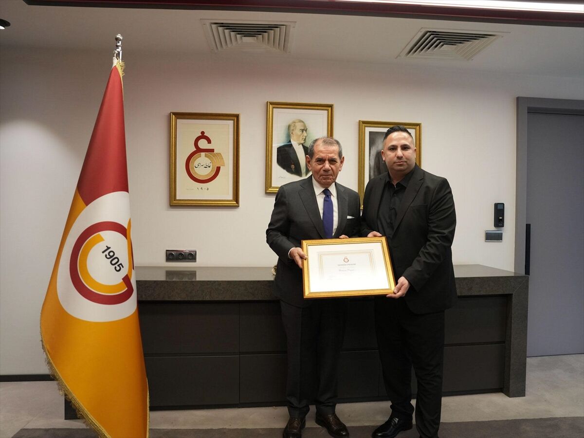 Horeca Depot Yönetim Kurulu Başkanı Tanrıkulu'na Galatasaray'dan teşekkür beratı