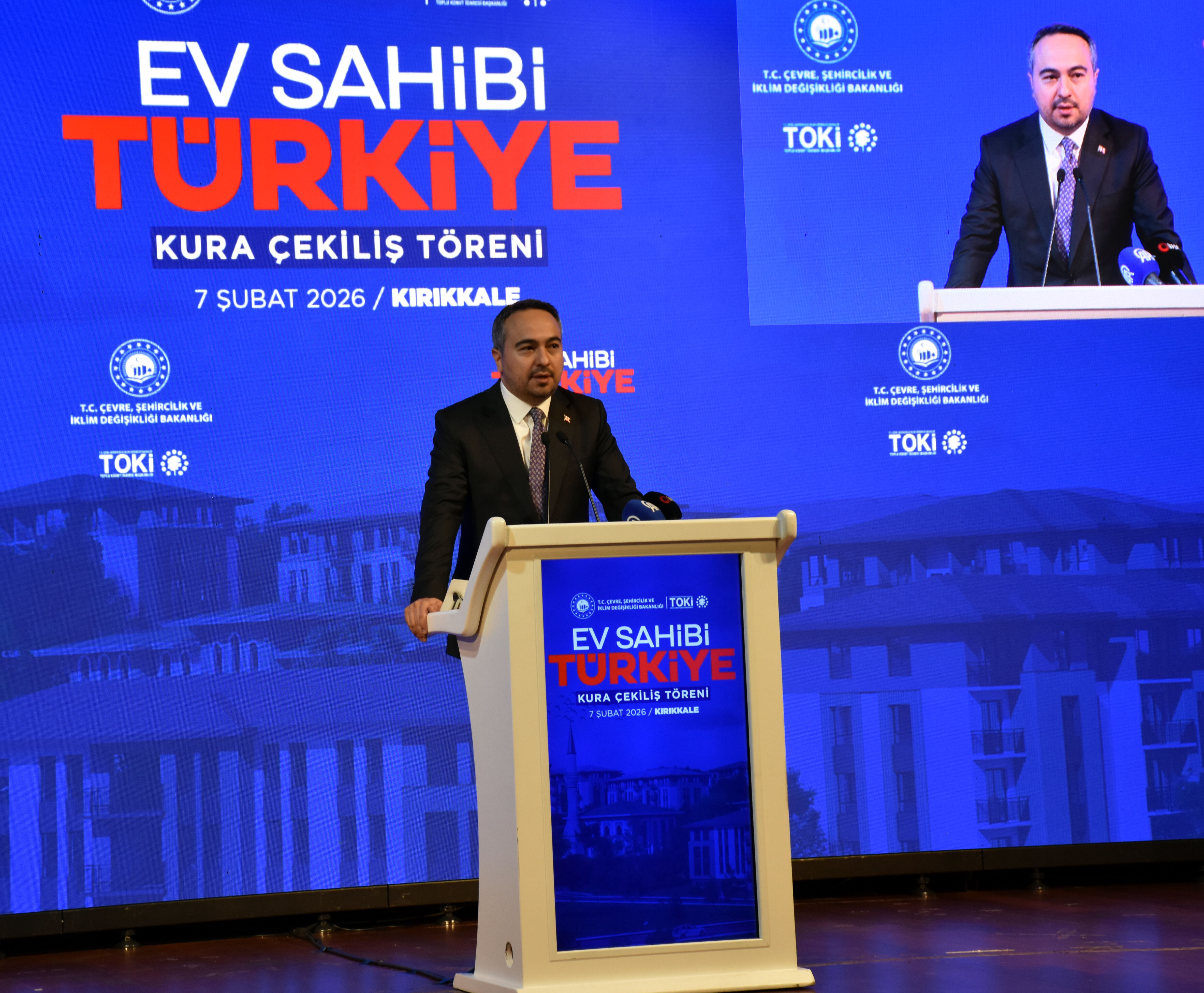 'Yüzyılın Konut Projesi' kapsamında Kırıkkale'de yapılacak konutların kurası çekildi