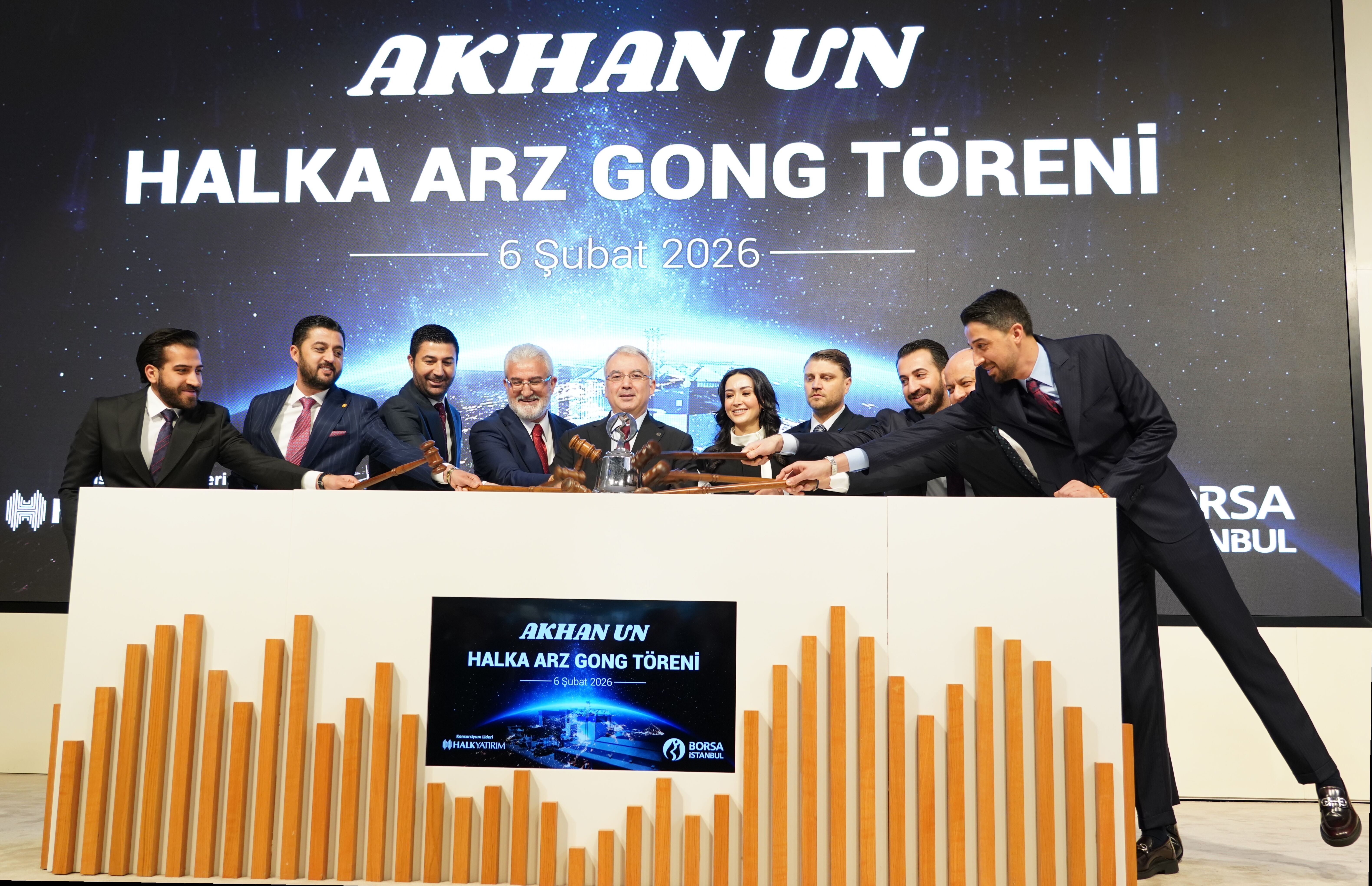 Borsa İstanbul'da gong Akhan Un için çaldı
