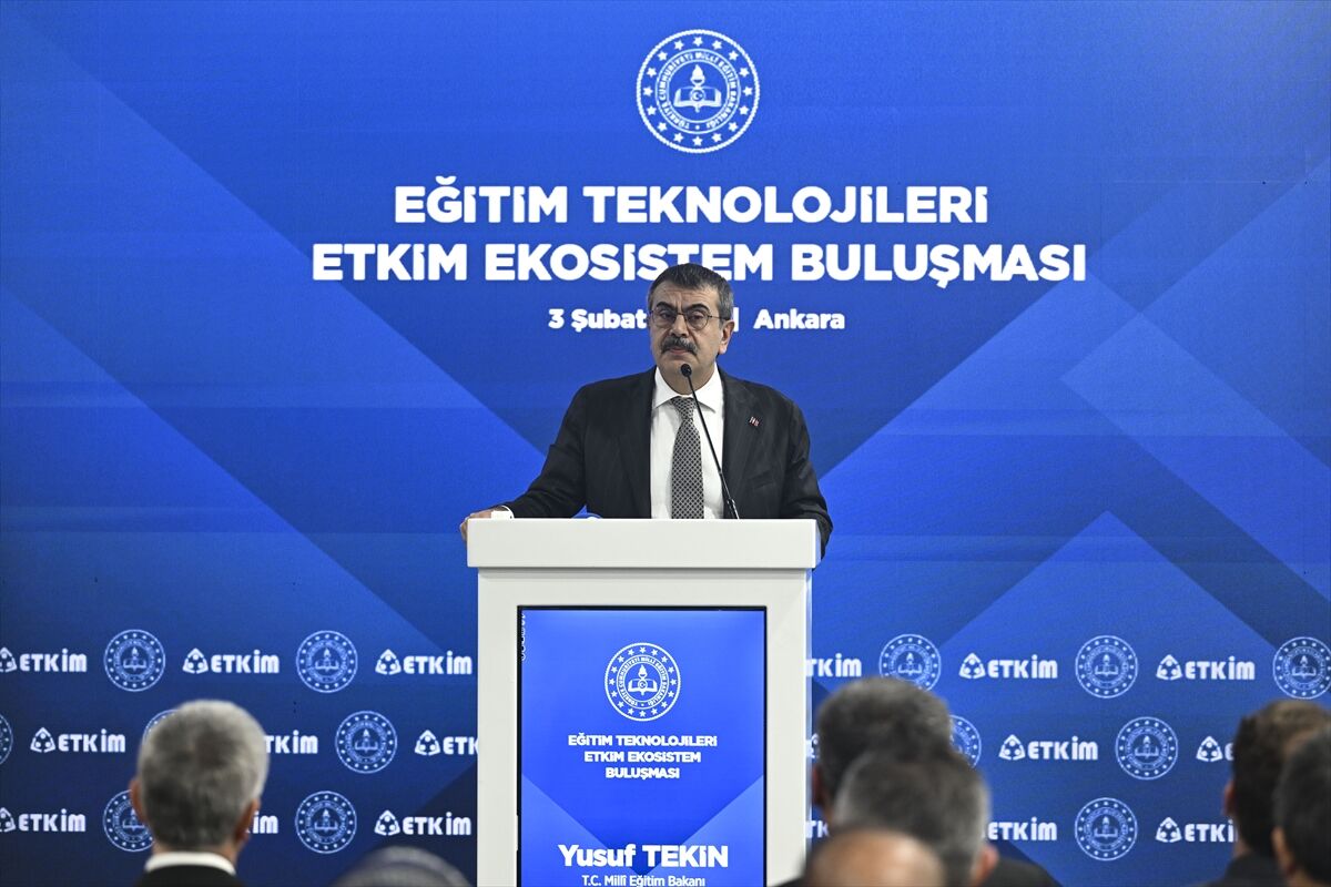 Bakan Tekin, 'Eğitim Teknolojileri ETKİM Ekosistem Buluşması'nda konuştu: