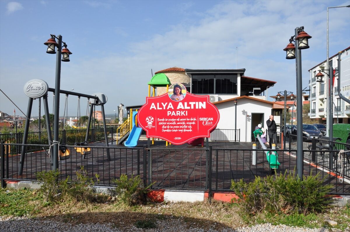 Kartalkaya'daki otel yangınında ölen Alya'nın adı Soma'da parka verildi