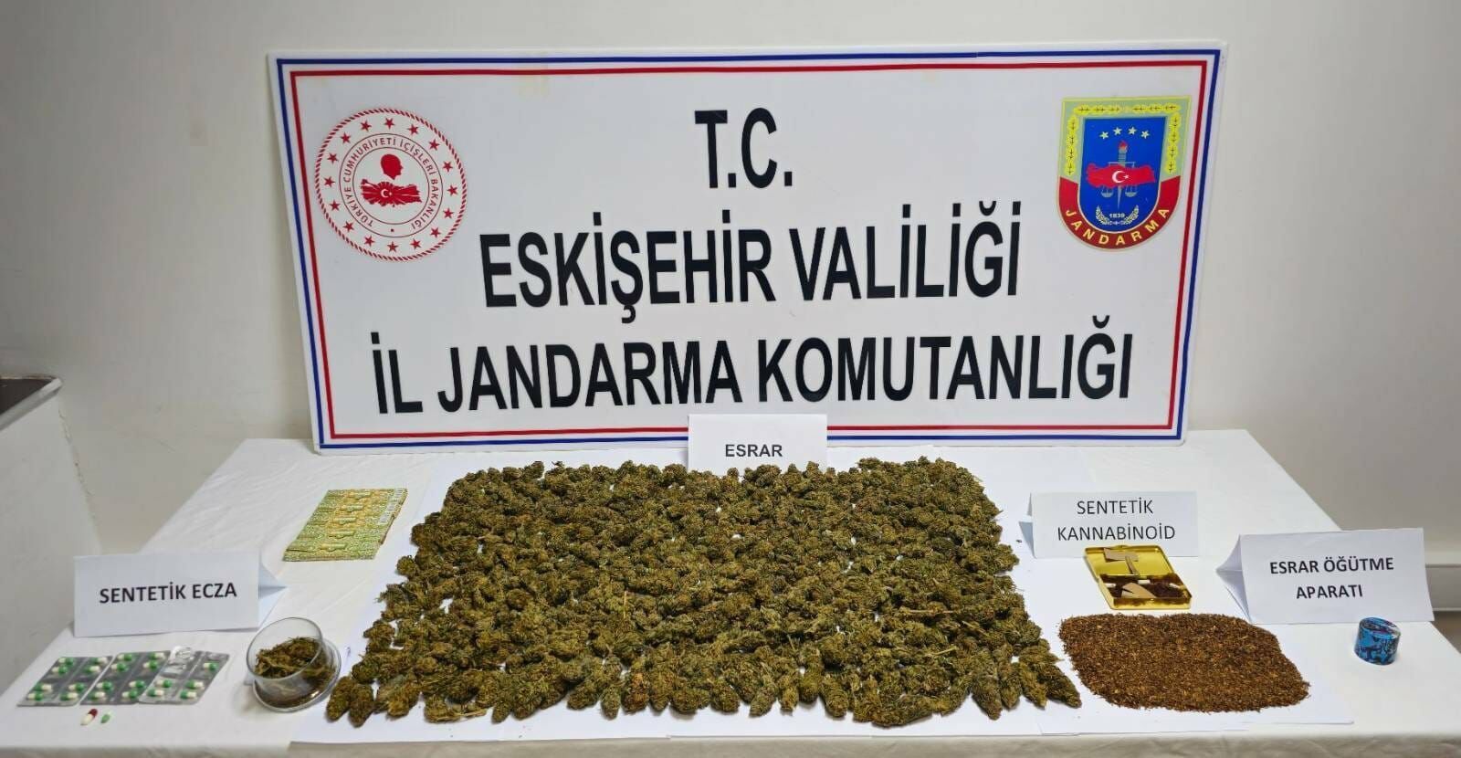 Sivrihisar'da uyuşturucu operasyonunda 1 şüpheli tutuklandı