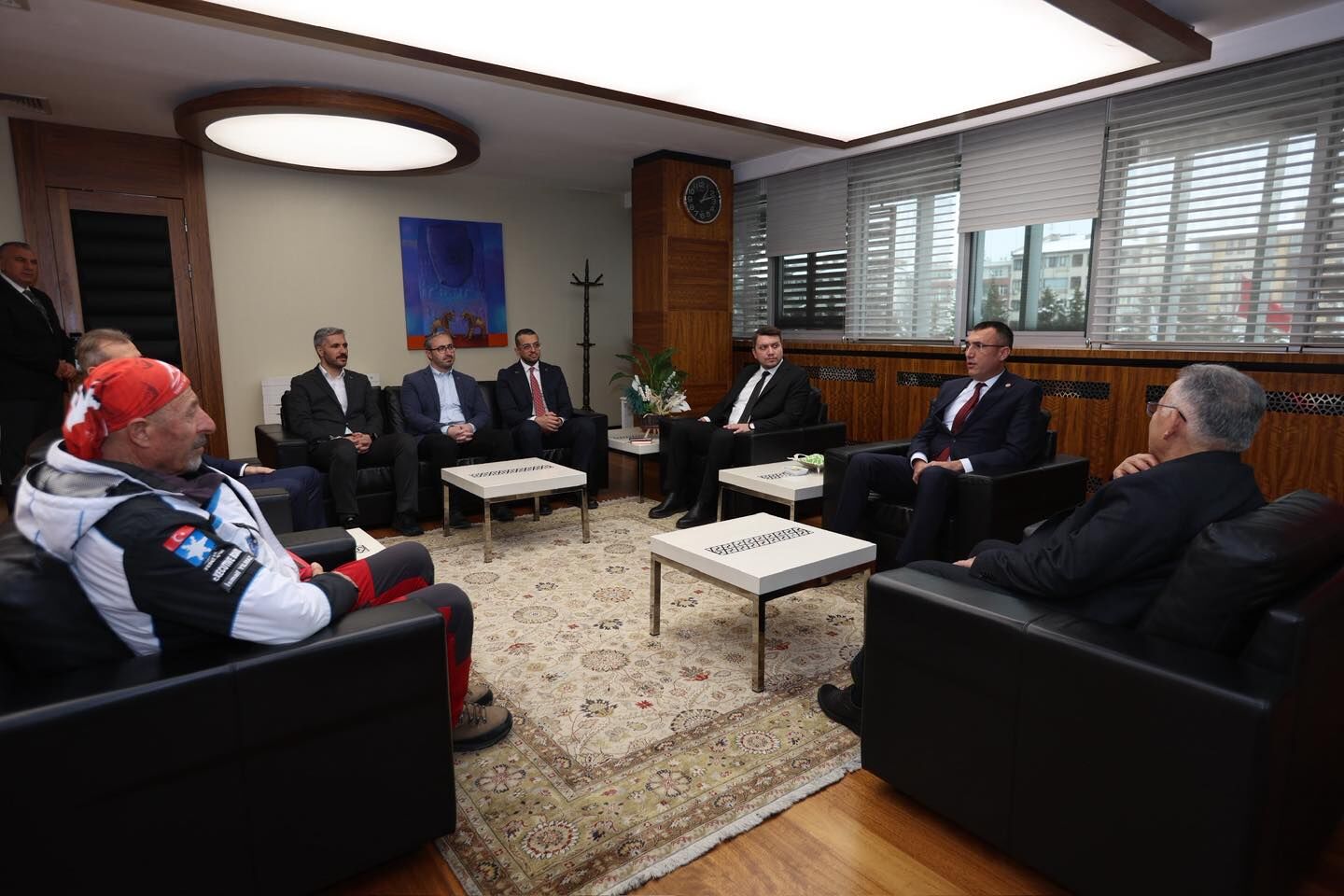 Büyükşehir Belediye Başkanı Büyükkılıç, Türkiye Dağcılık Federasyonu heyetini kabul etti
