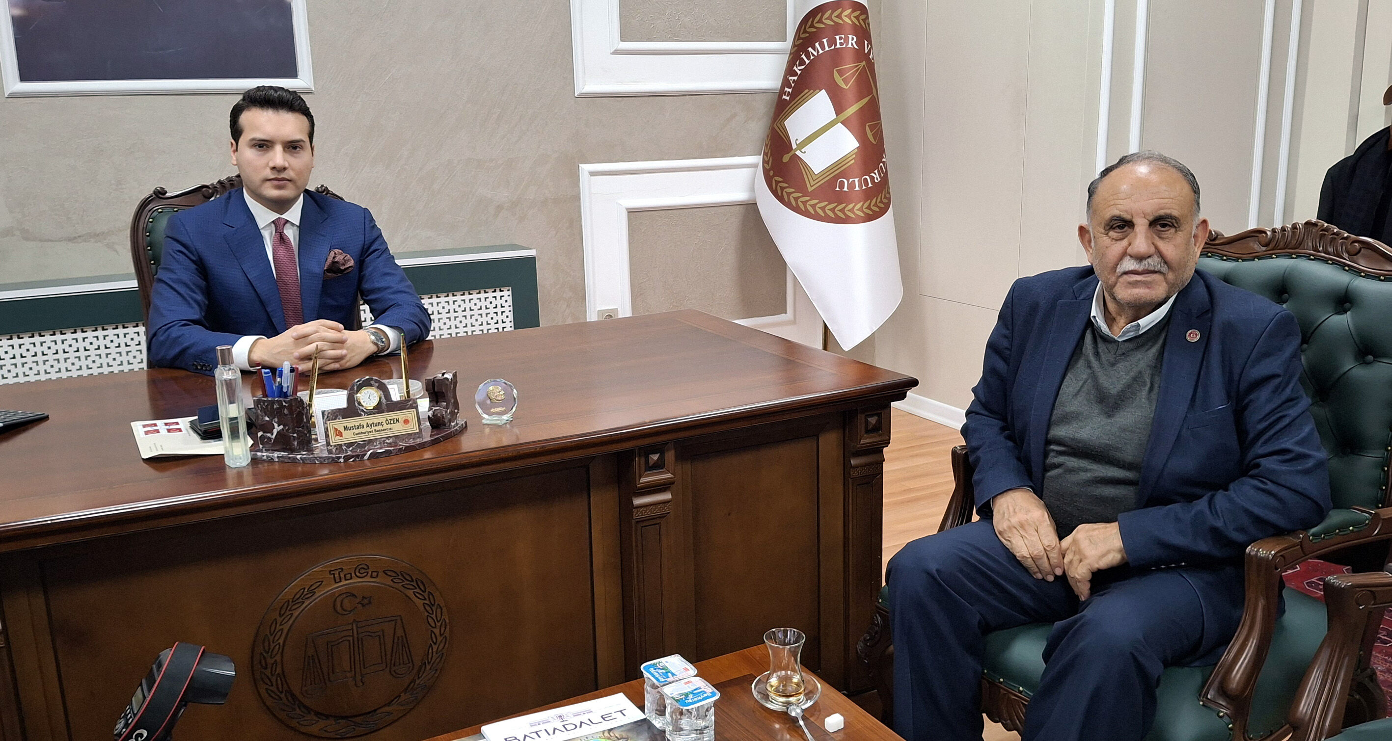 Beypazarı Muhtarlar Derneği Başkanı Uysal'dan Başsavcı Özen'e ziyaret