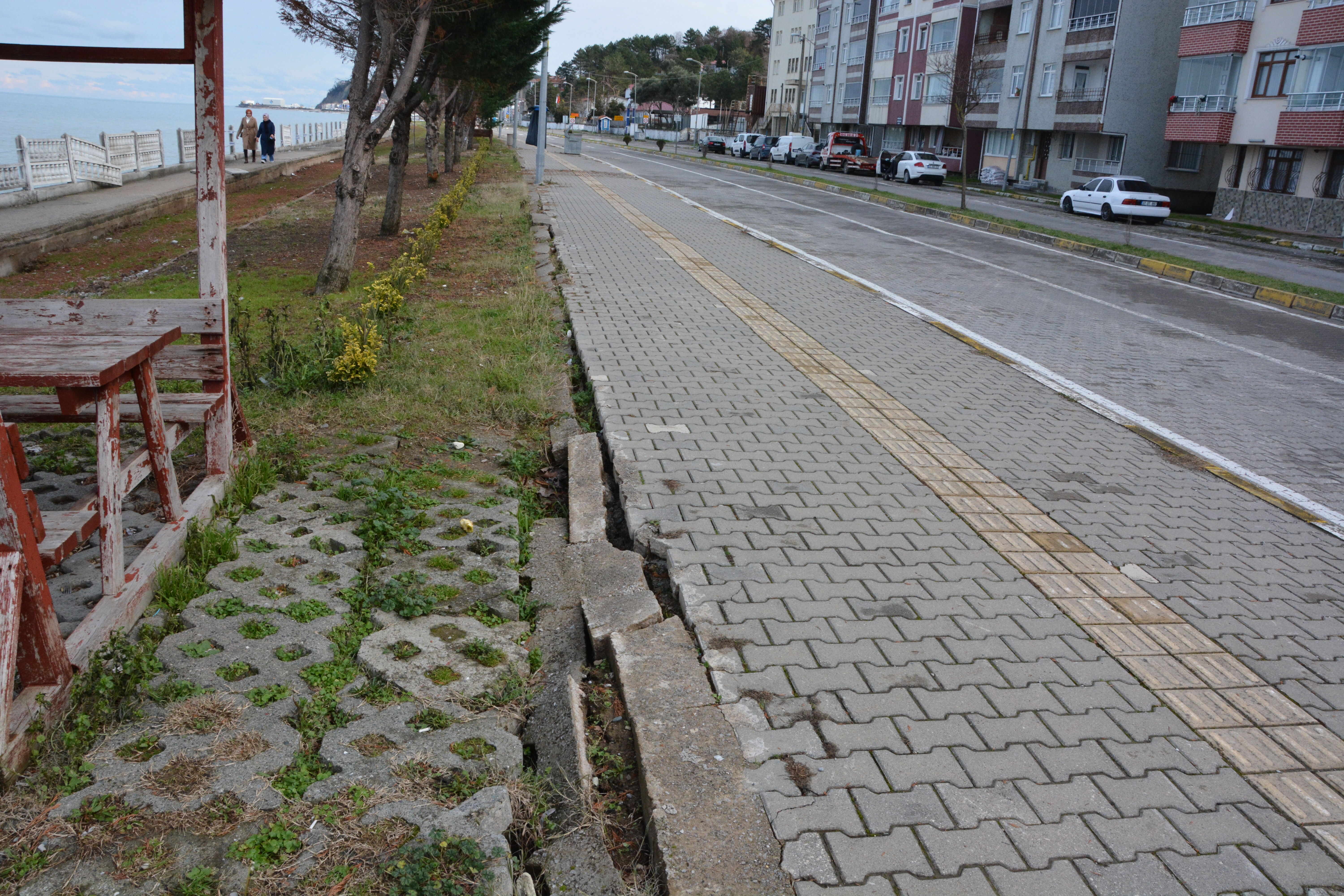 Karadeniz'in dalgaları sahil yolunu ve evleri tehdit ediyor