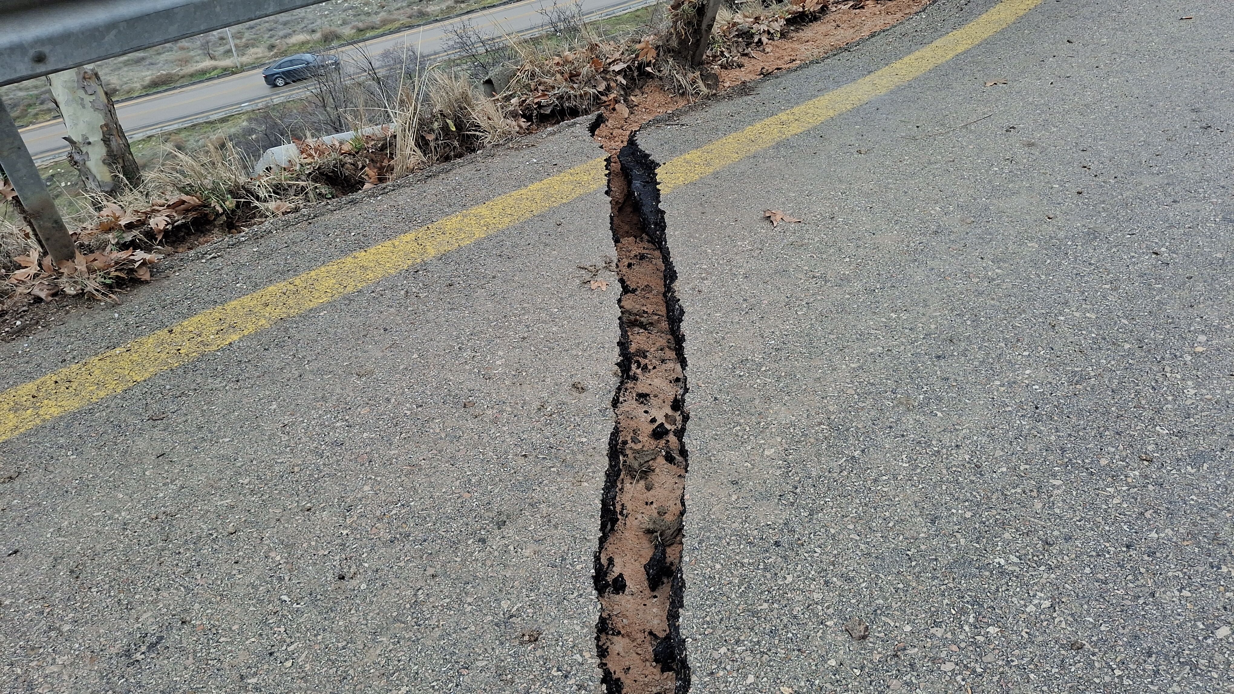 Beypazarı'nda heyelan meydana geldi