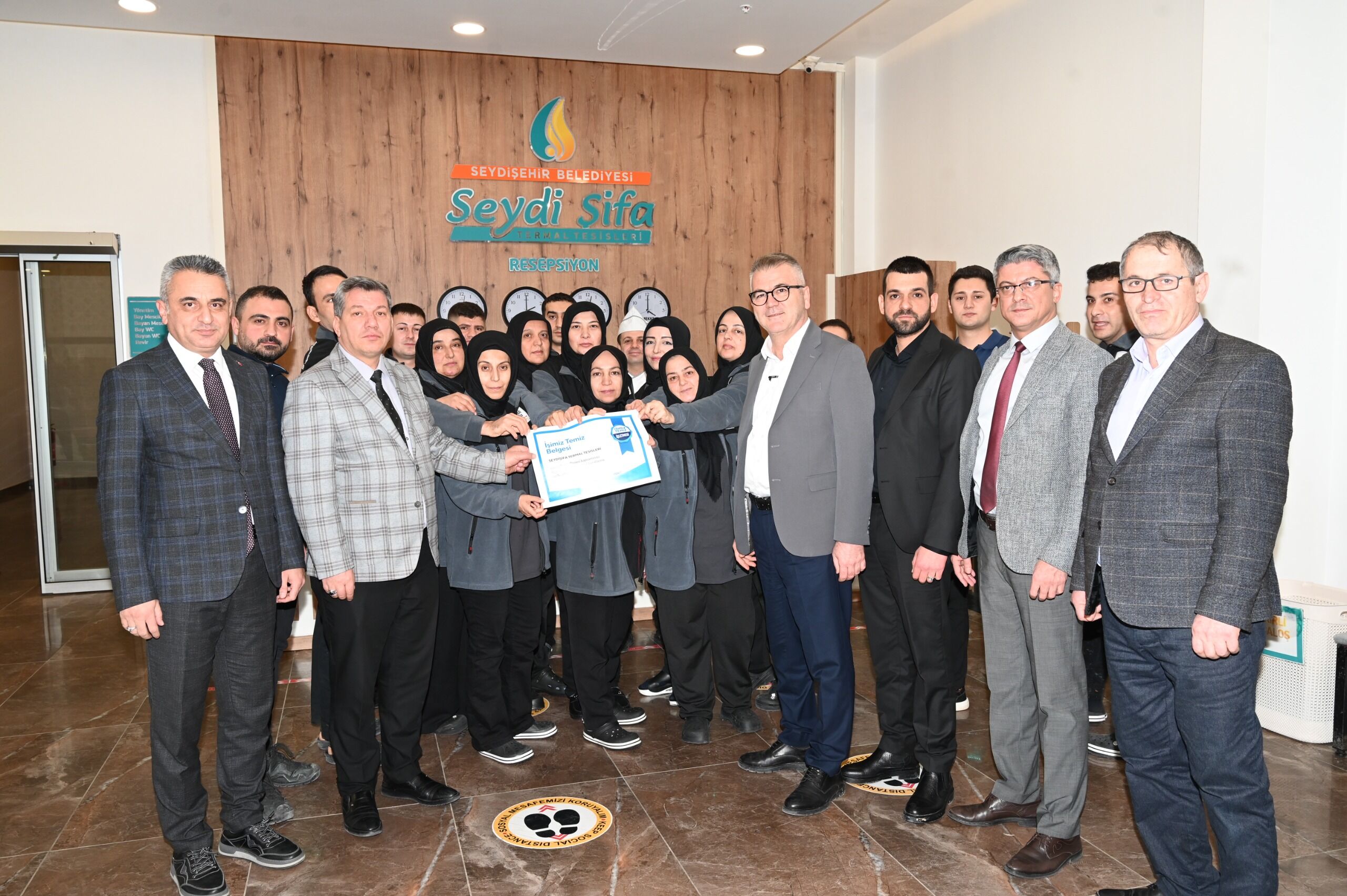 Seydişehir'de iki işletmeye 'İşimiz Temiz Belgesi' verildi