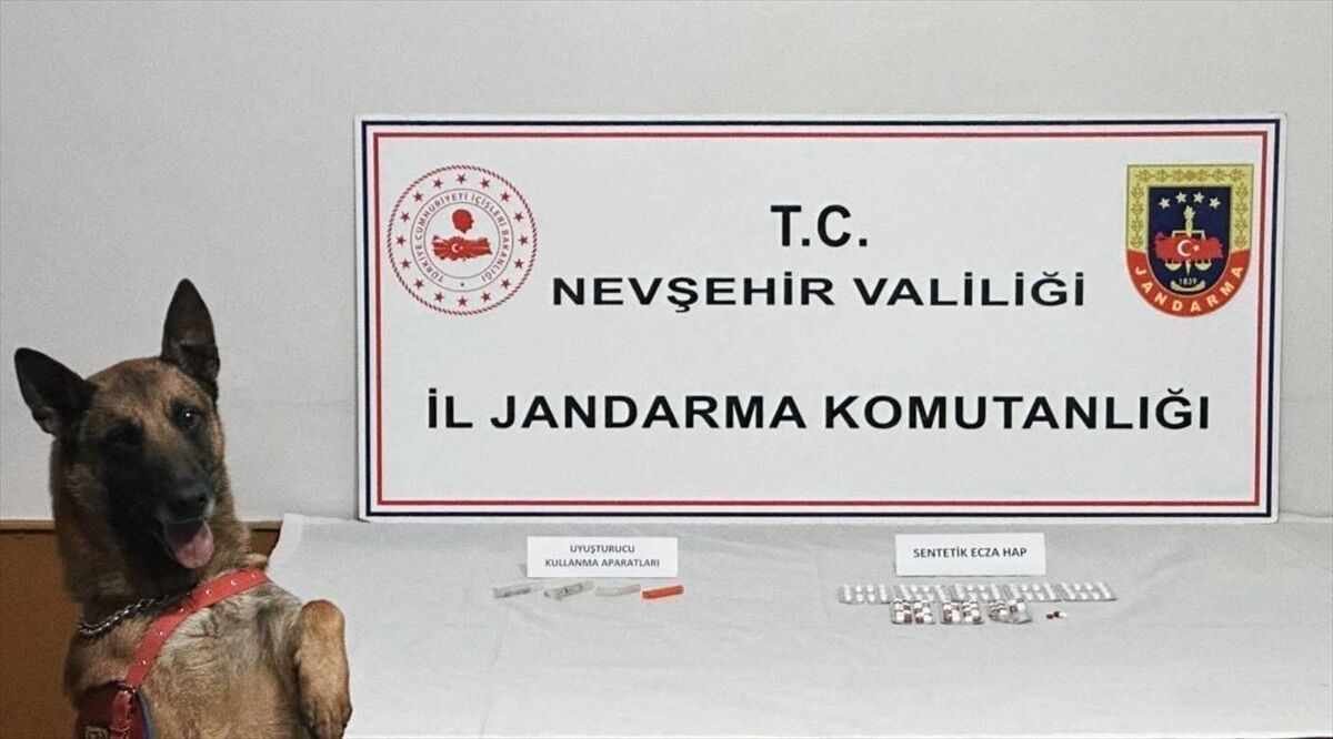 Nevşehir'de iki otomobilde sentetik uyuşturucu hap ele geçirildi