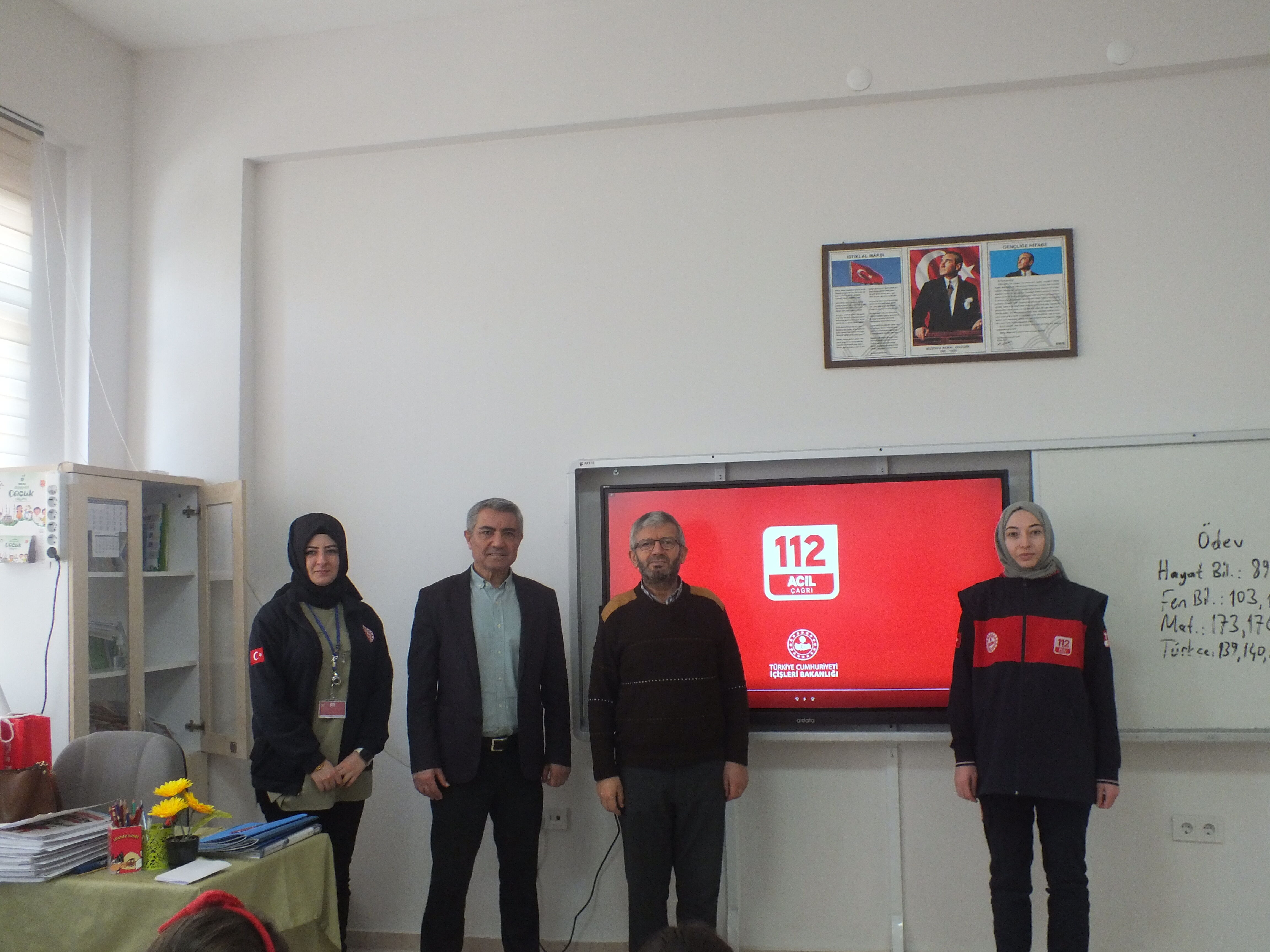 Sivas'ta öğrencilere 112 Acil Çağrı Merkezi anlatıldı