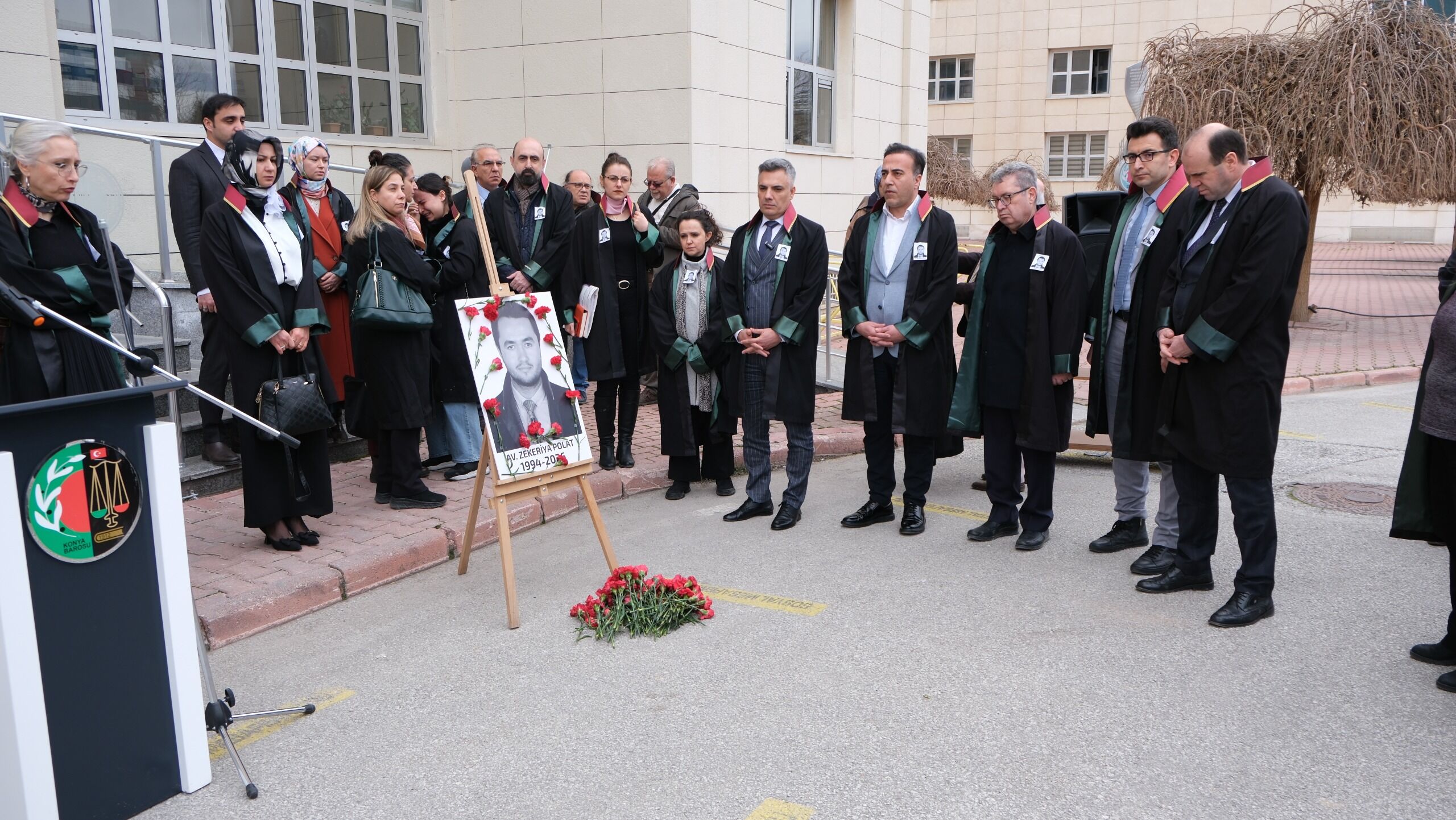 Konya Barosu'ndan Yalova'da saldırı sonucu hayatını kaybeden avukat için basın açıklaması