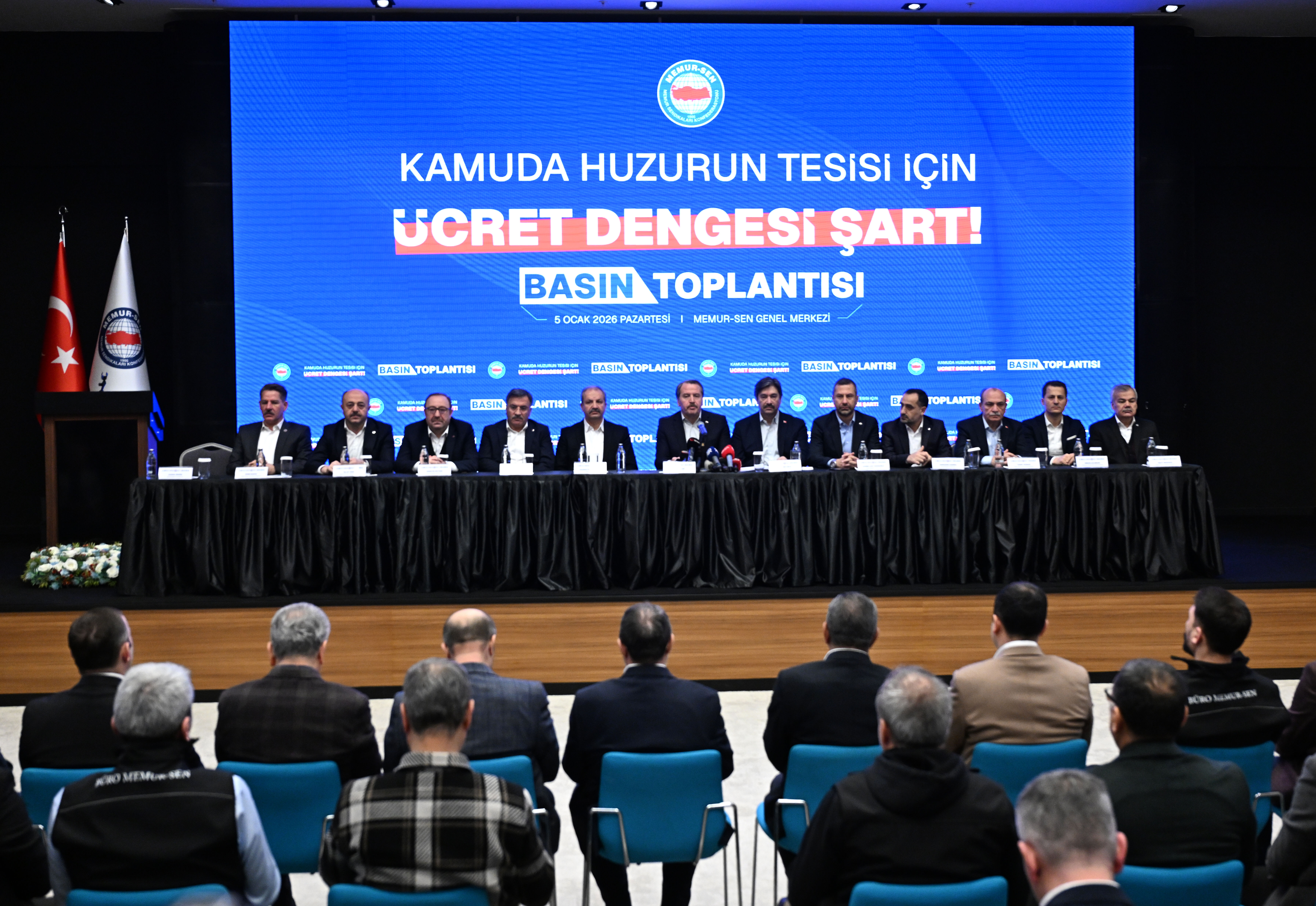 Memur-Sen Genel Başkanı Yalçın, basın toplantısı düzenledi: