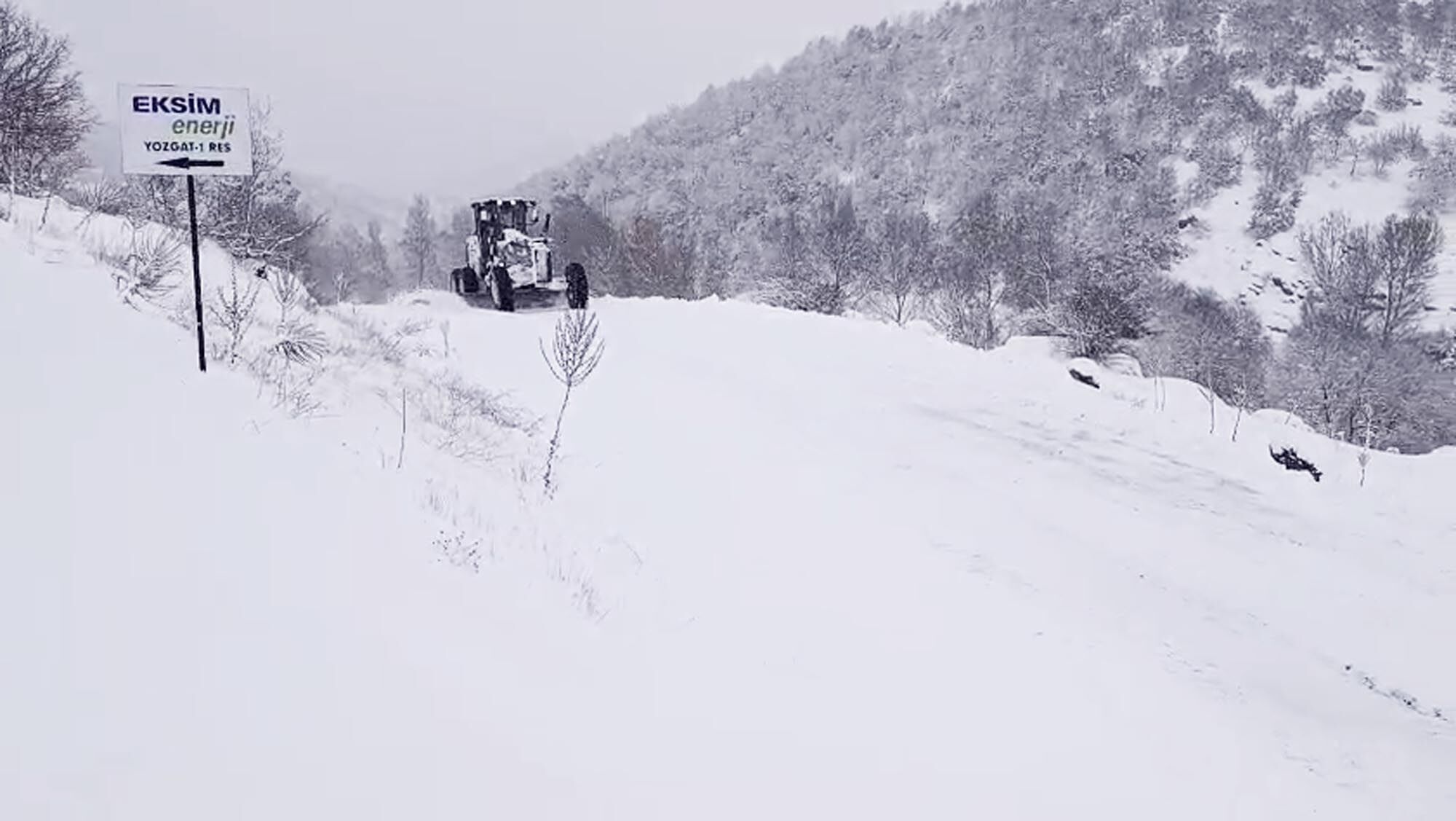 Sorgun'da kar nedeniyle kapanan köy yolları ulaşıma açıldı
