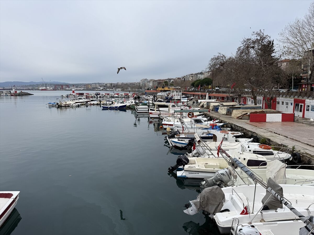 Tekirdağlı balıkçılar lodos nedeniyle 2 gündür denize açılamıyor