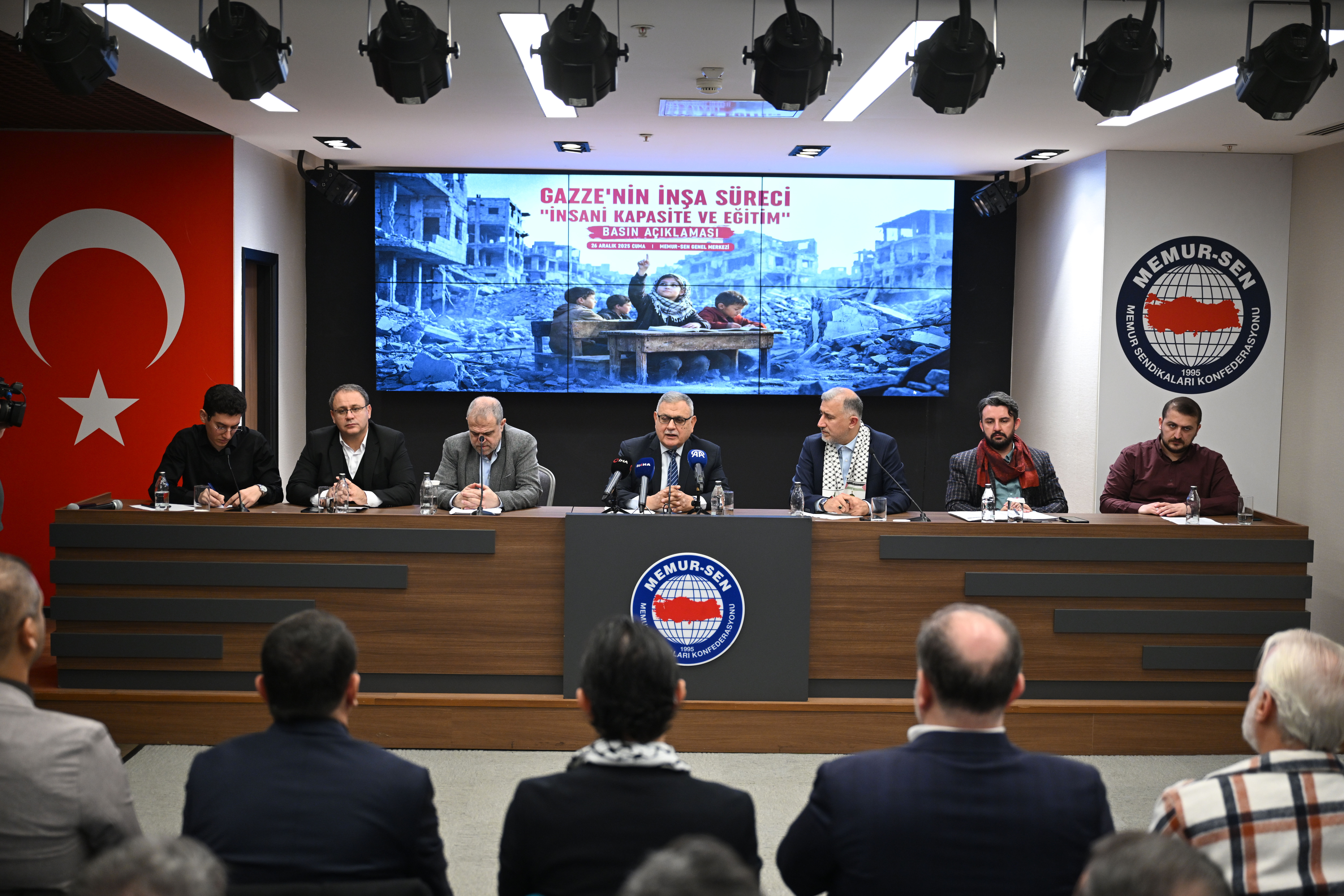 ANFİDAP, Gazze'de eğitim hakkı ihlallerine ilişkin basın toplantısı düzenledi
