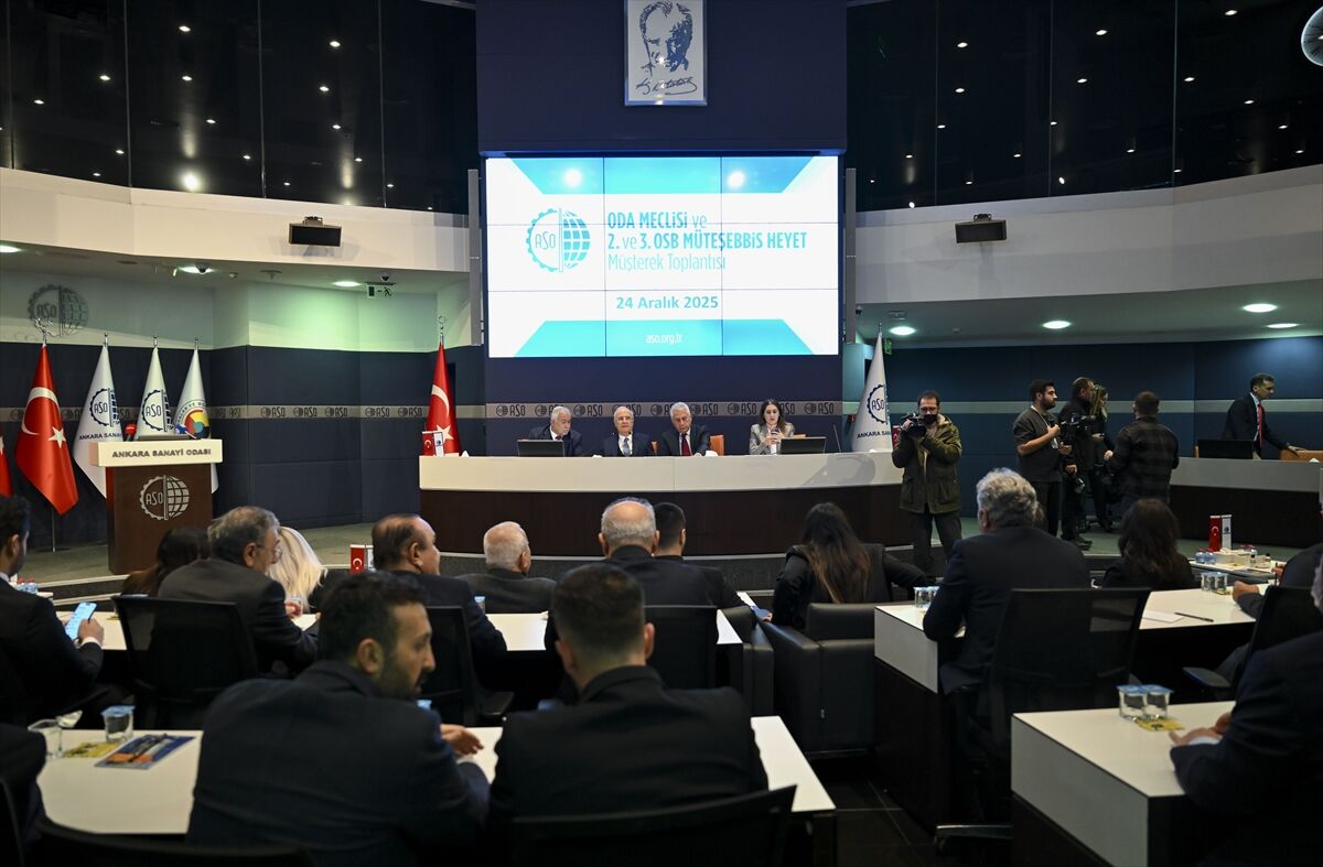 ASO Başkanı Ardıç, Odanın aralık ayı meclis toplantısında konuştu:
