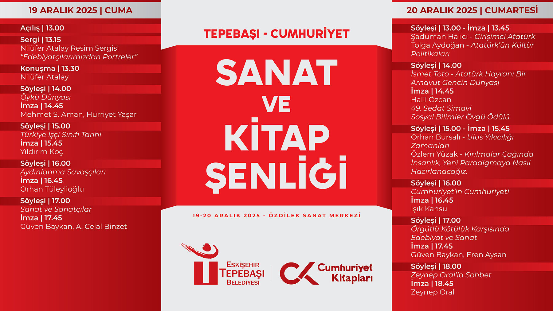 Eskişehirliler Kitap ve Sanat Şenliği'nde buluşacak