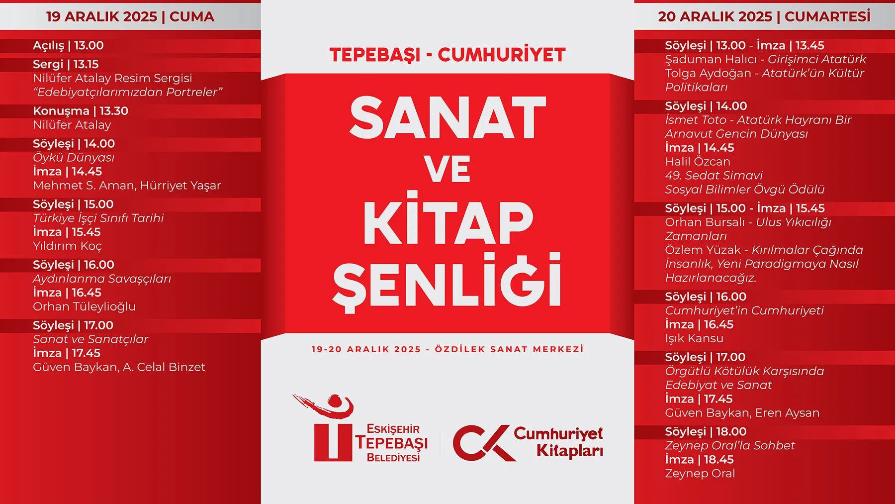Eskişehirliler Kitap ve Sanat Şenliği'nde buluşacak