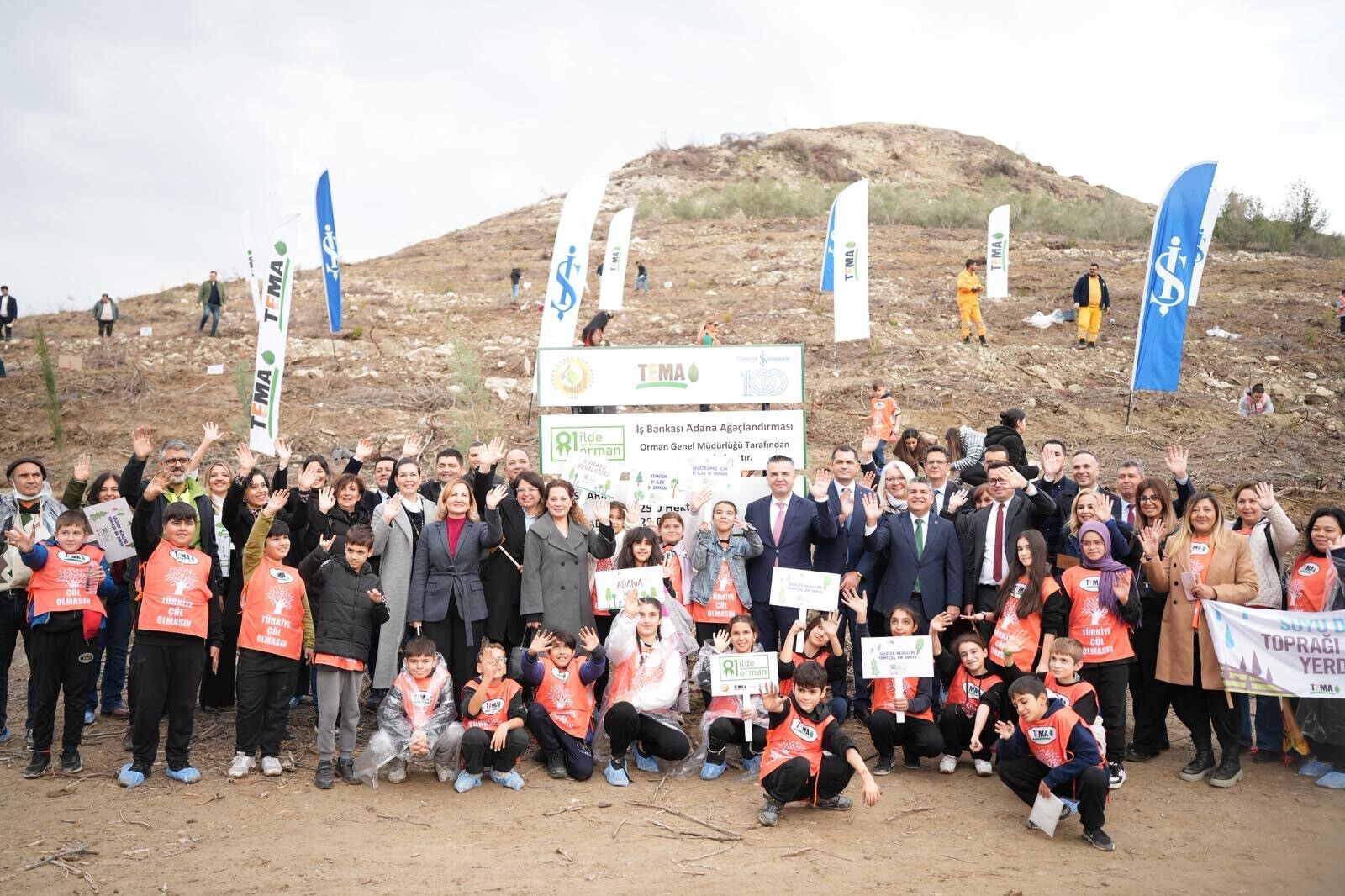 İş Bankası'nın '81 İlde 81 Orman' projesi Adana ile devam ediyor