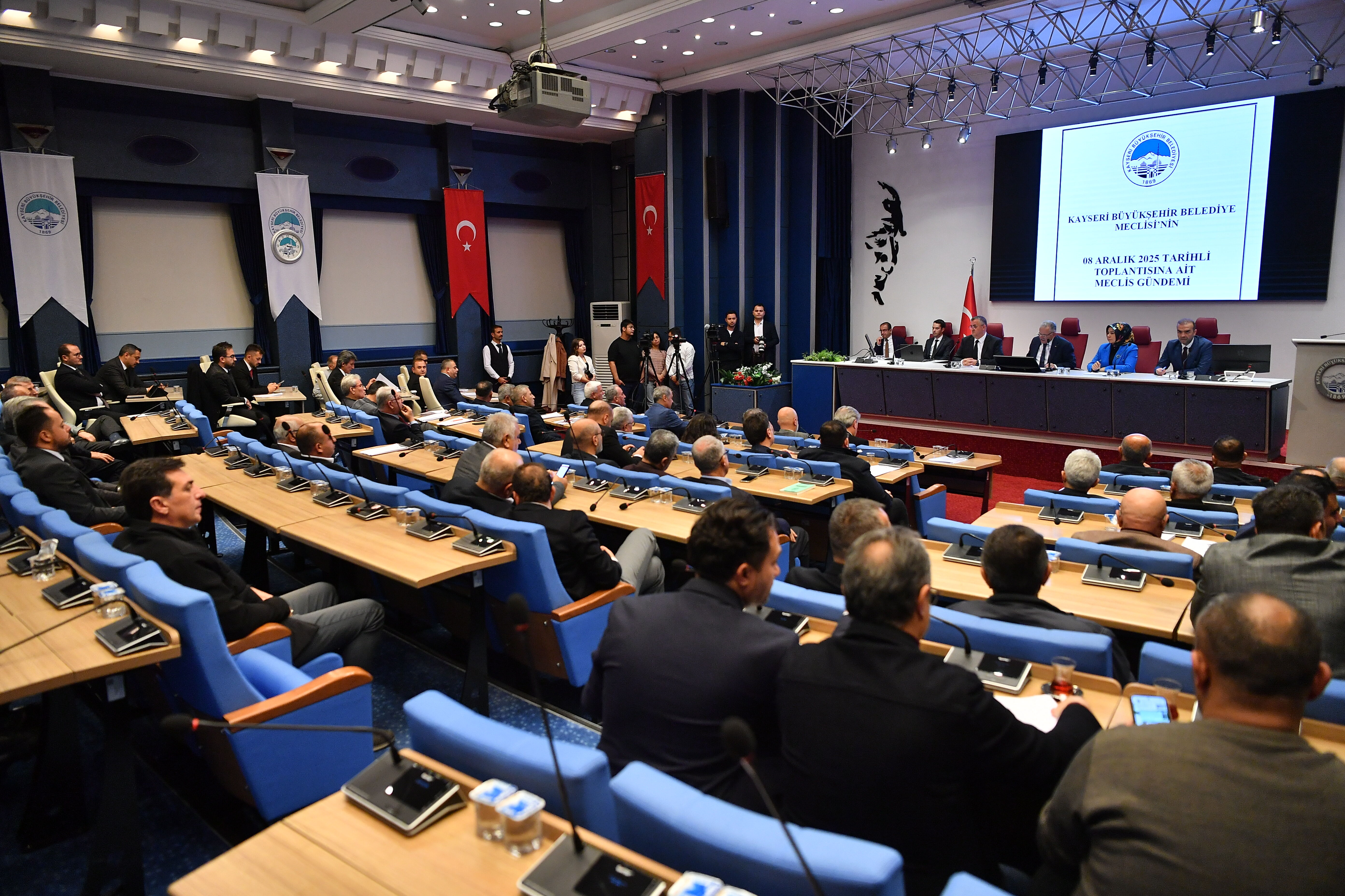 Kayseri Büyükşehir Belediyesi aralık ayı meclis toplantısı yapıldı