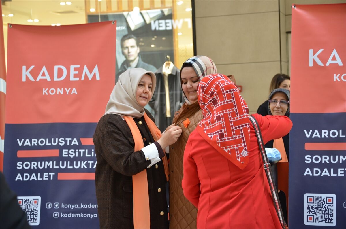 Konya'da Kadına Yönelik Şiddetle Mücadele ve Dayanışma Günü etkinliği yapıldı