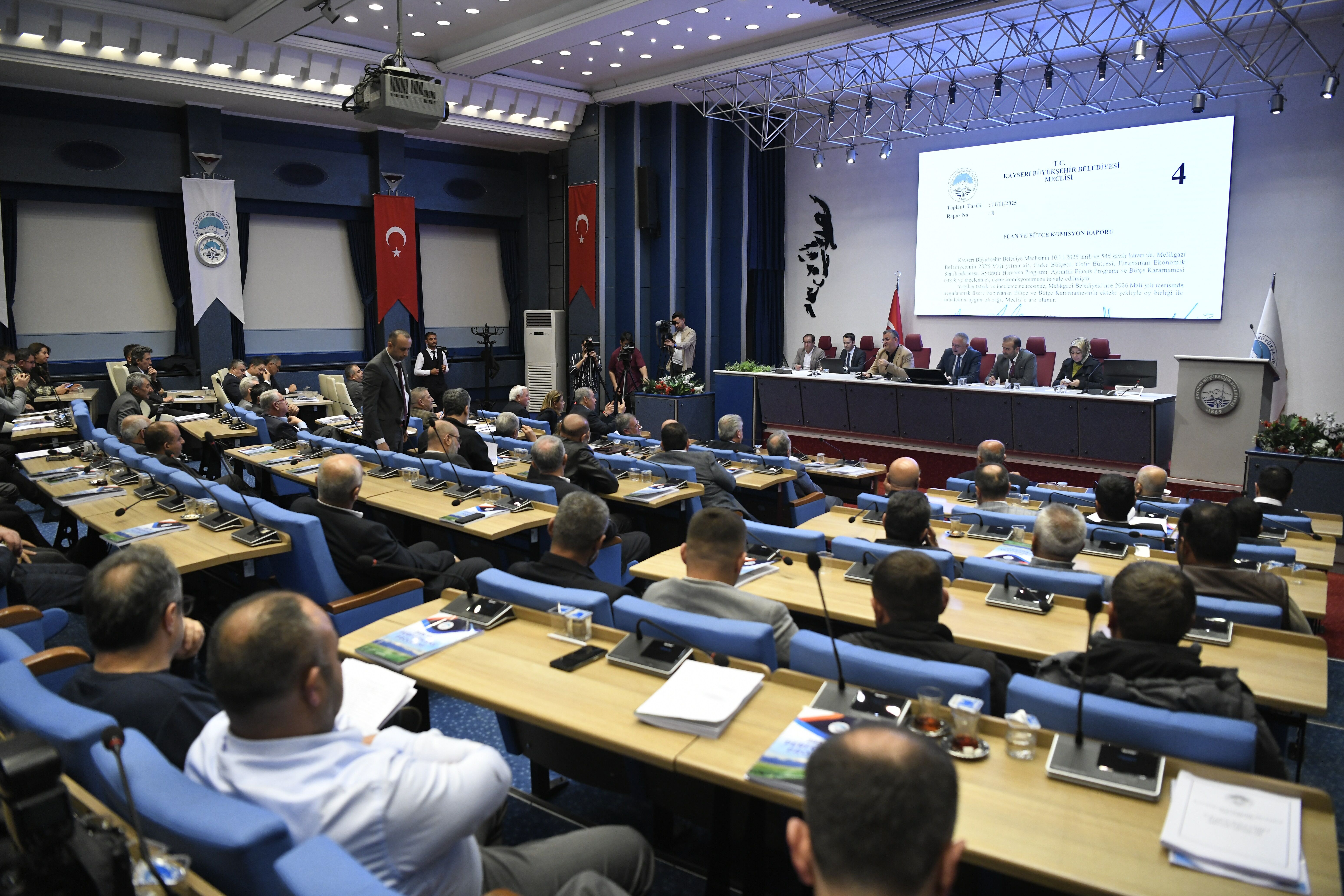 Kayseri Büyükşehir Belediyesi kasım ayı meclis toplantısı yapıldı