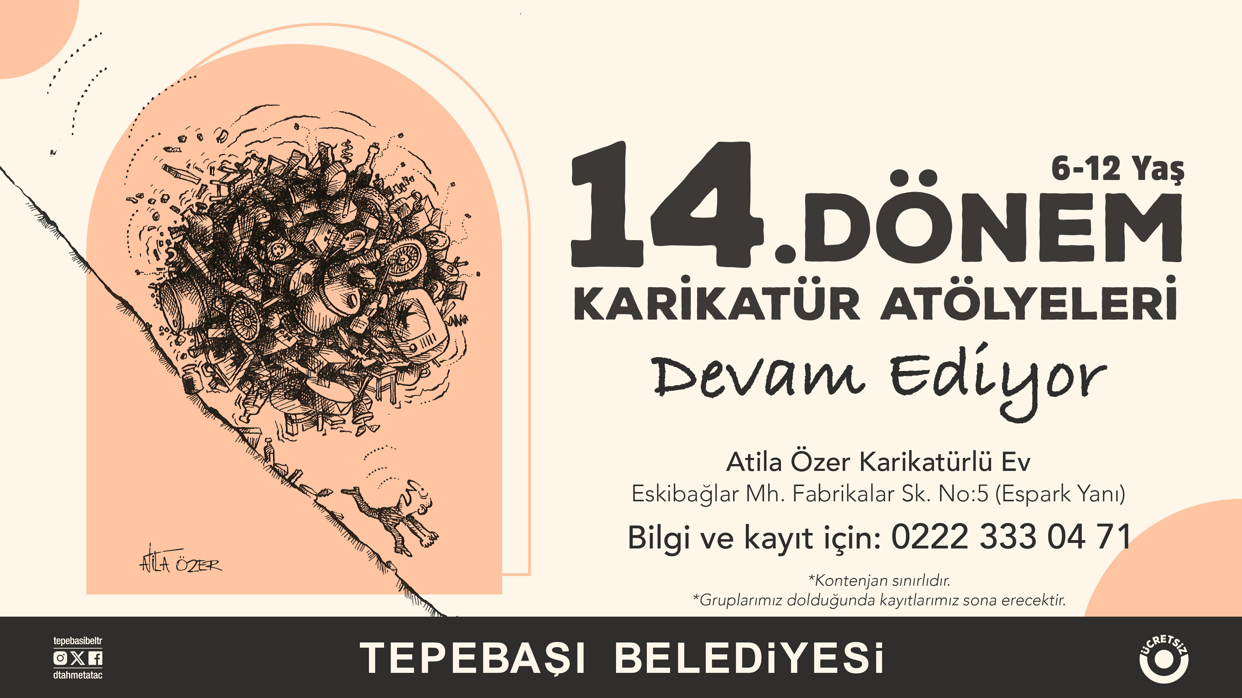Karikatürlü Ev'de atölyeler devam ediyor