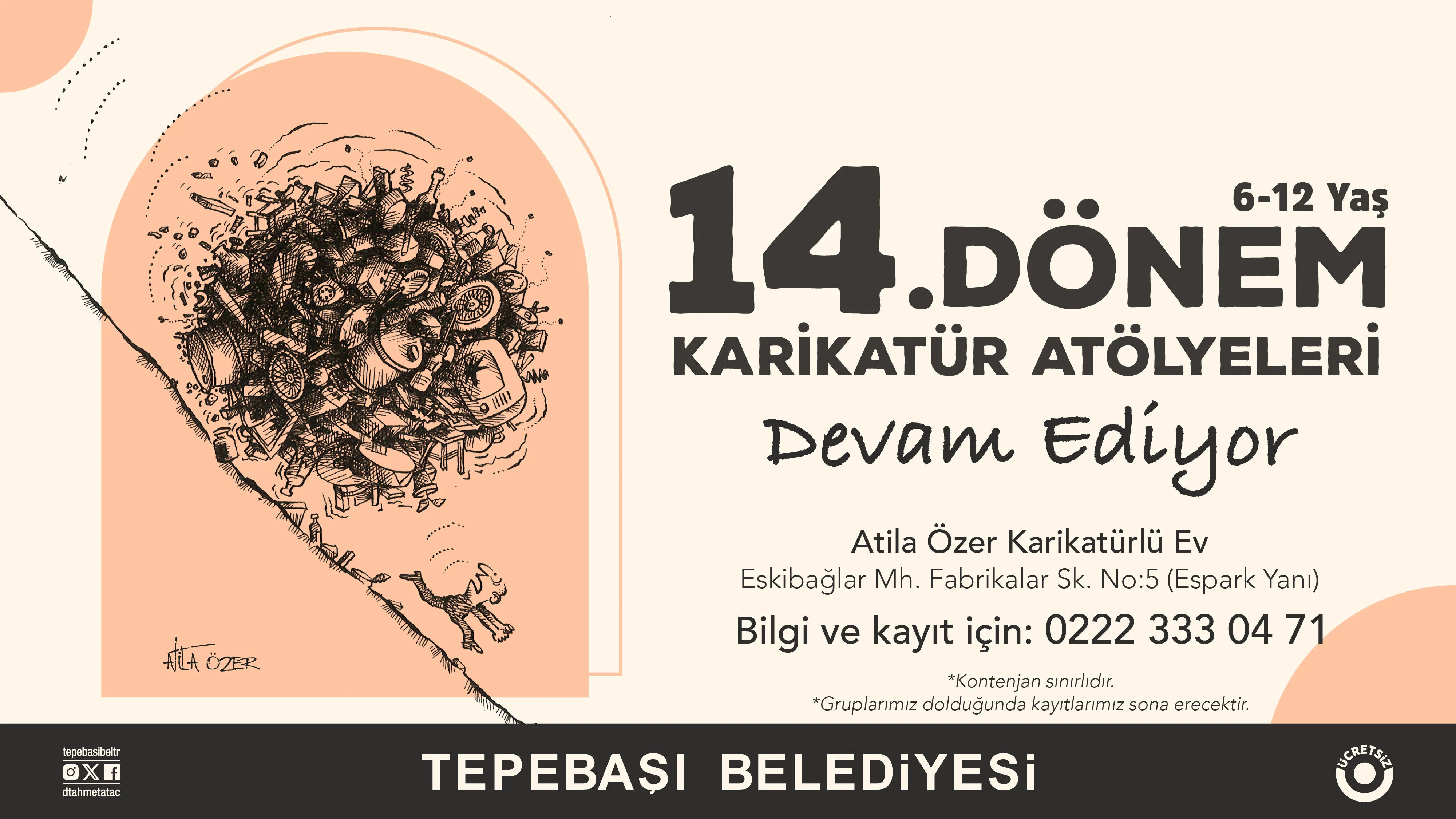 Karikatürlü Ev'de atölyeler devam ediyor