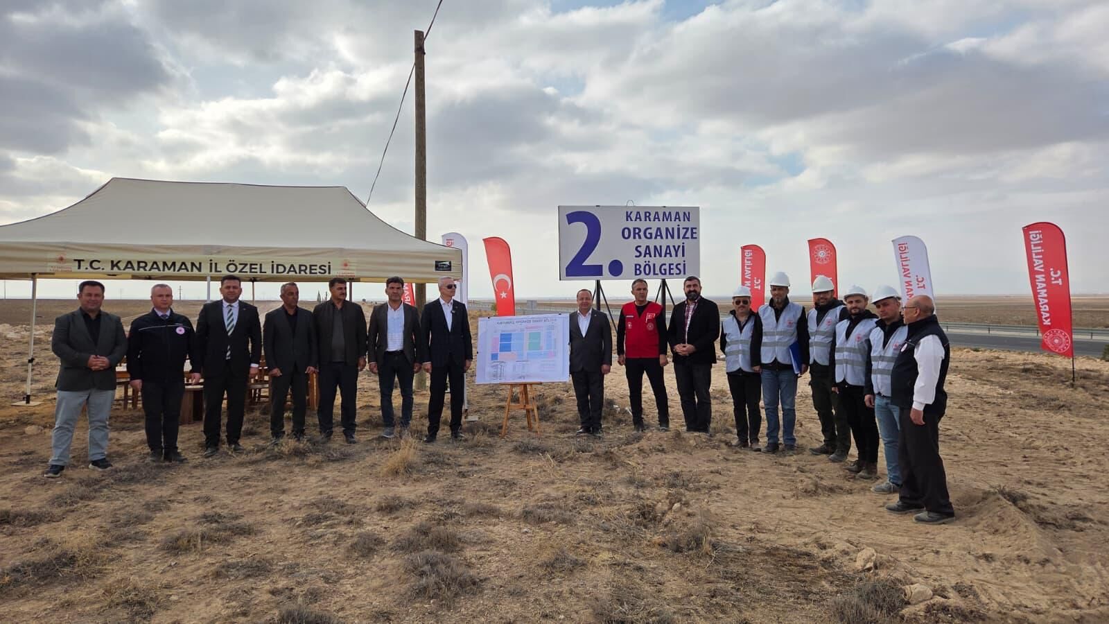Karaman 2. Organize Sanayi Bölgesi altyapı yer teslim sözleşmesi imza töreni düzenlendi