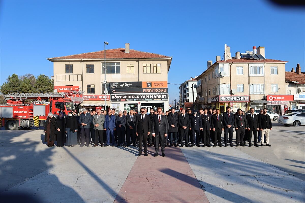 Orta ilçesinde Büyük Önder Atatürk anıldı