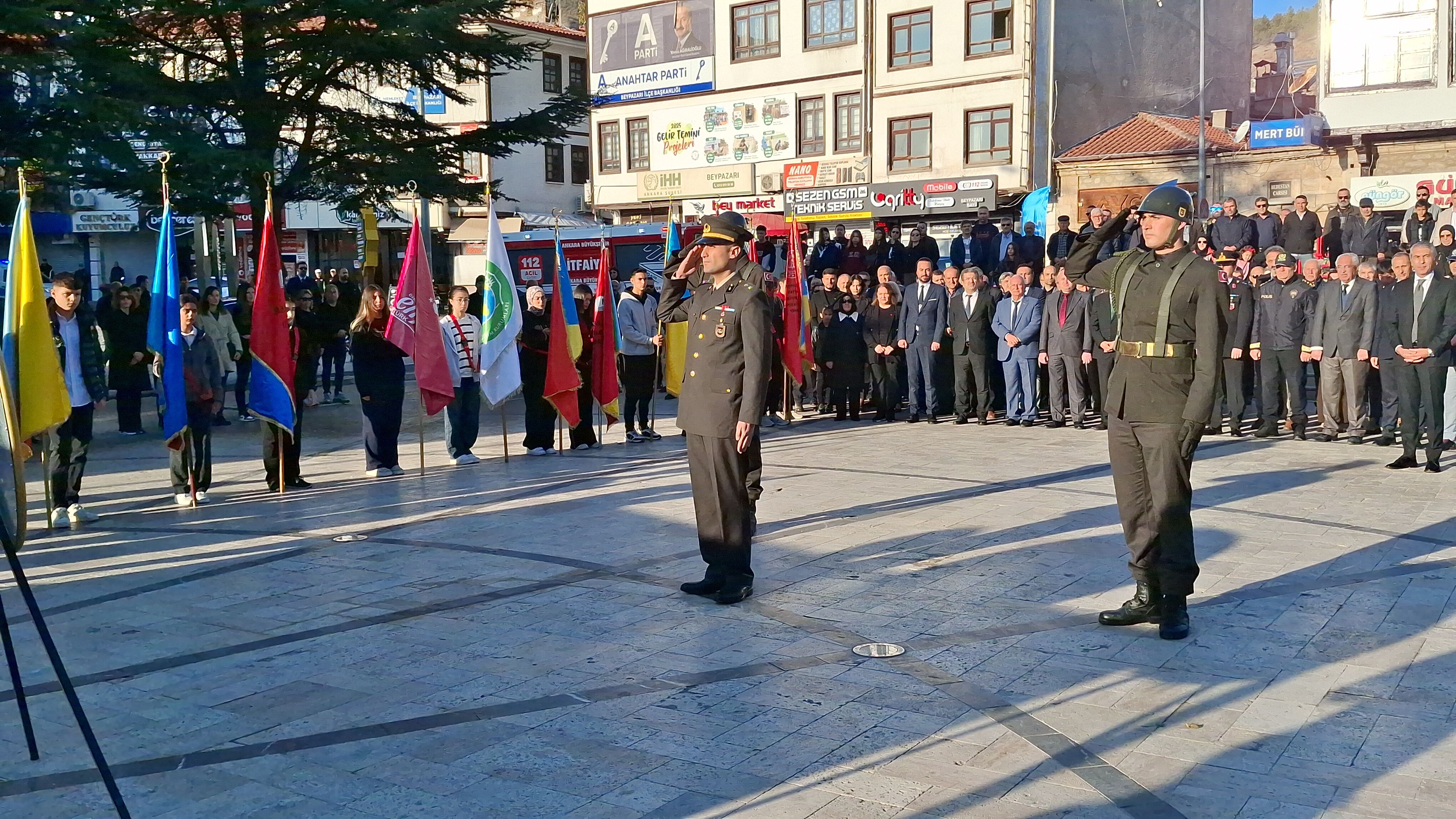 Büyük Önder Atatürk ebediyete intikalinin 87. yılında Beypazarı'da anıldı