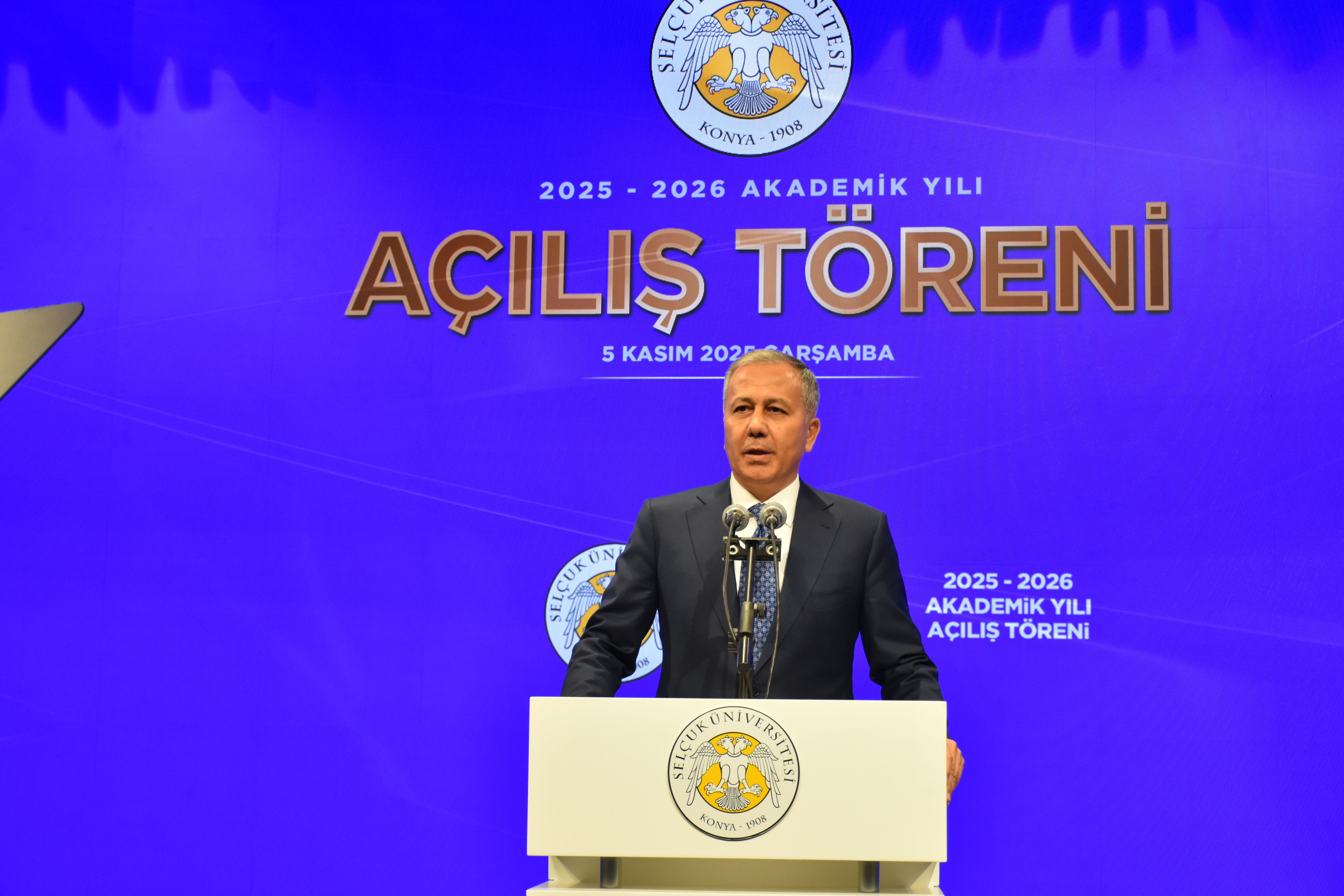 İçişleri Bakanı Yerlikaya Selçuk Üniversitesi Akademik Yılı Açılışı Töreni'nde konuştu: