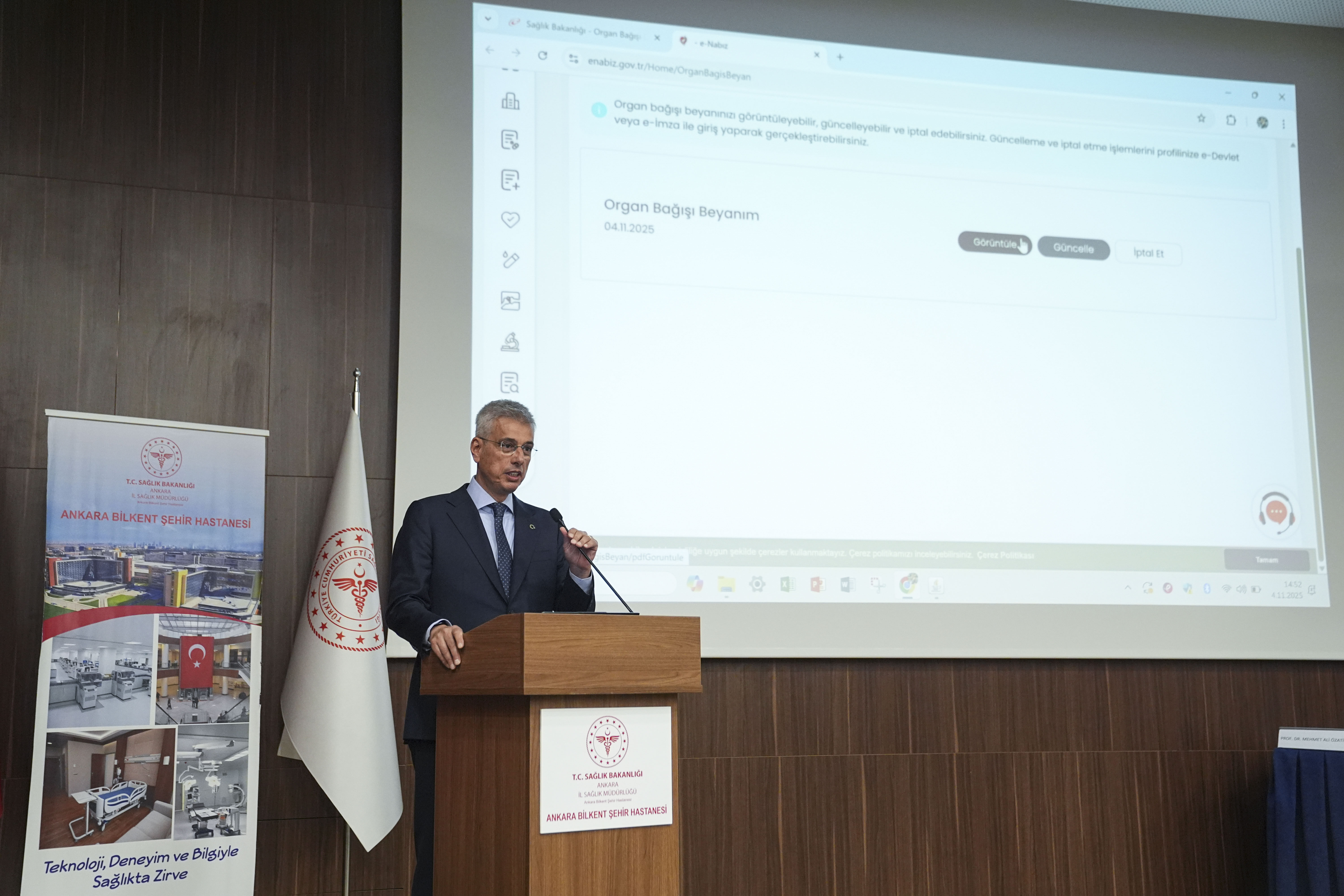 Sağlık Bakanı Memişoğlu, e-Nabız'dan organlarını bağışladı: