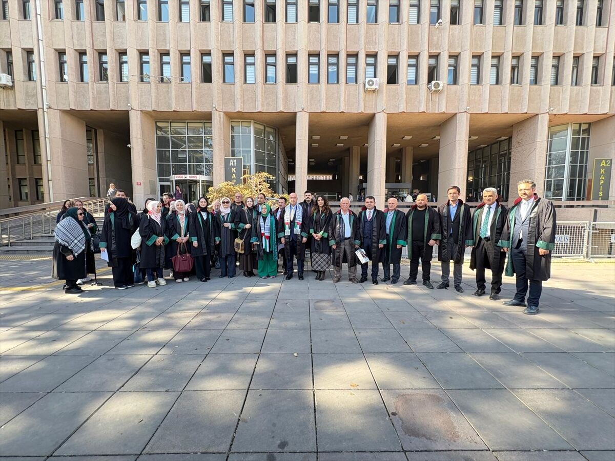 Ankara'da hukukçular Gazze için basın açıklaması yaptı
