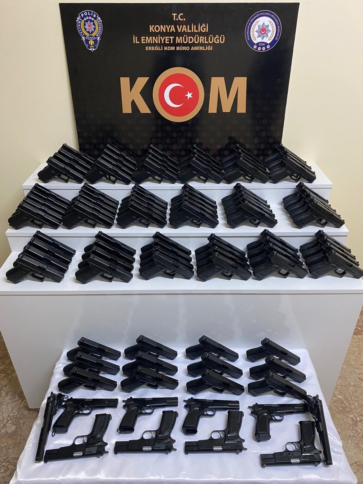 Konya'da silah kaçakçılığı operasyonunda 1 şüpheli yakalandı