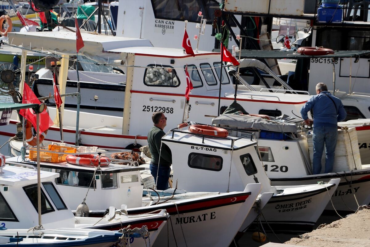 Tekirdağlı balıkçılar havanın ve deniz suyunun soğumasını bekliyor
