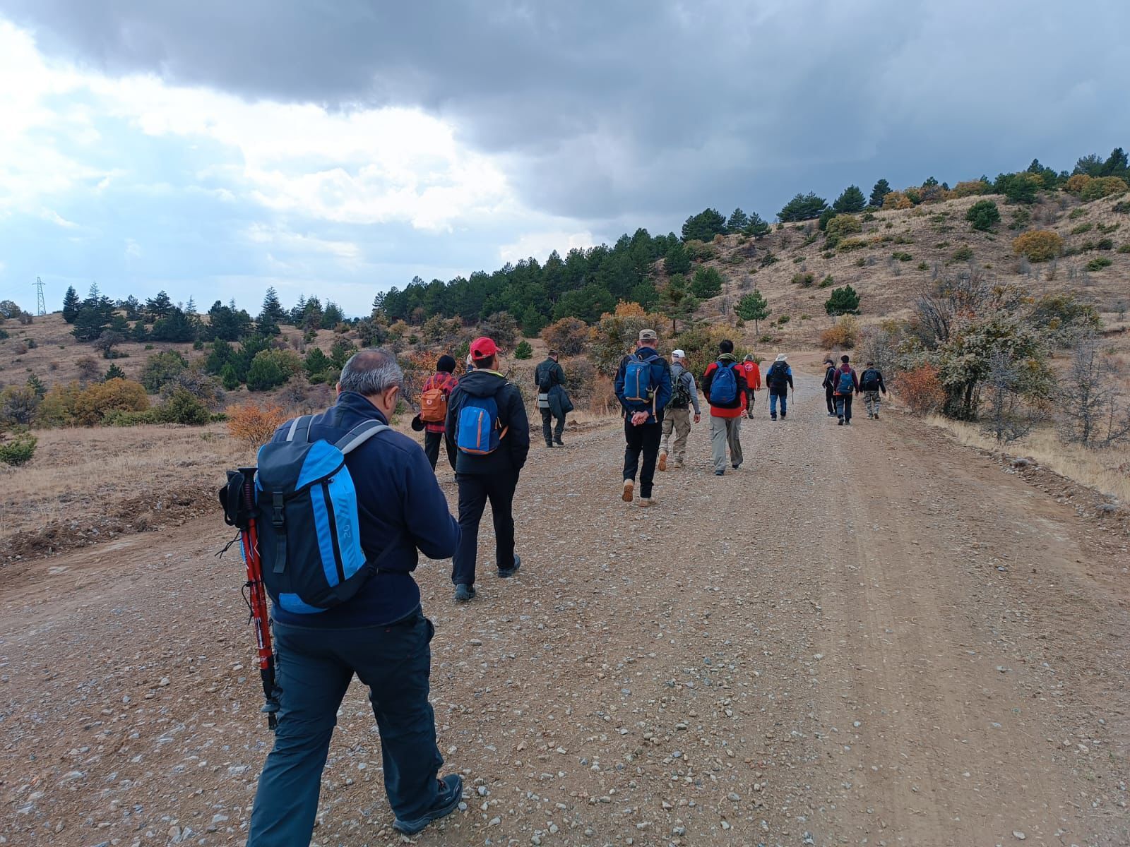 Çankırı'da sporcular tarihi İstiklal Yolu'nda anma yürüyüşü yaptı