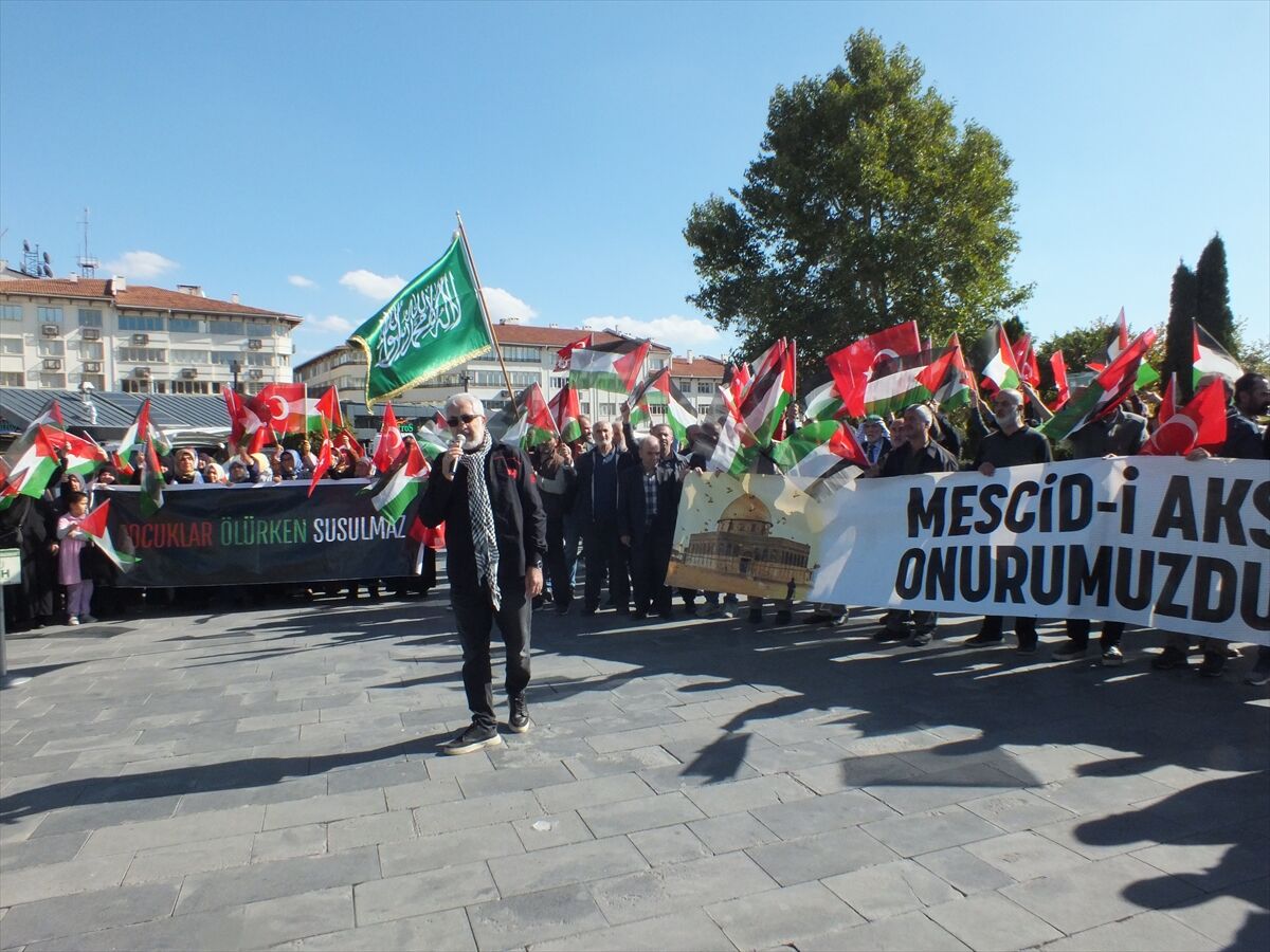 Sivas'ta Filistin'e destek etkinliği düzenlendi
