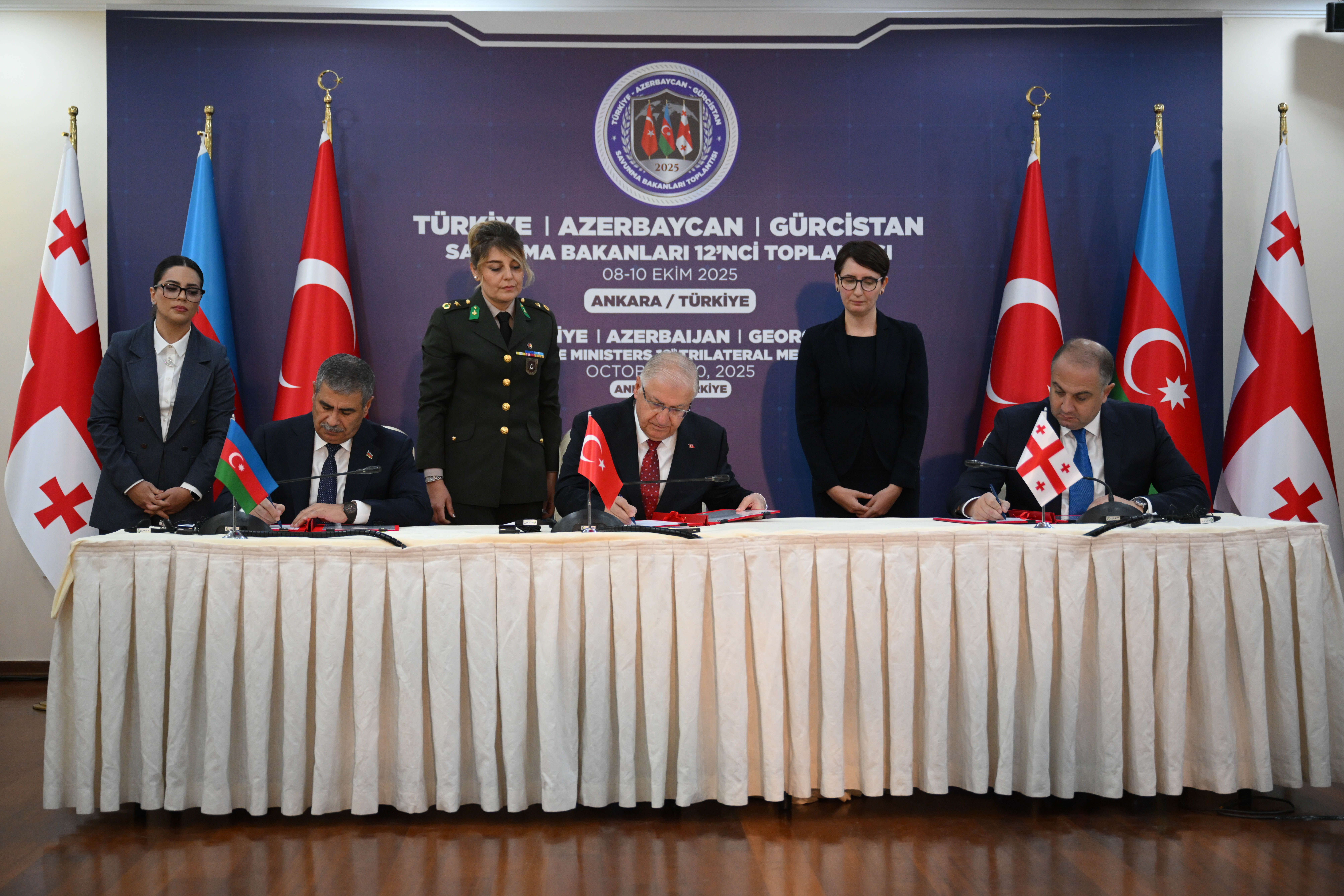 Milli Savunma Bakanı Güler, Türkiye-Azerbaycan-Gürcistan Üçlü Savunma Bakanları Toplantısı'nda konuştu: