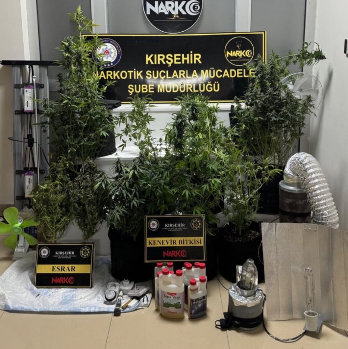 Kırşehir'de kaçakçılık ve narkotik operasyonu