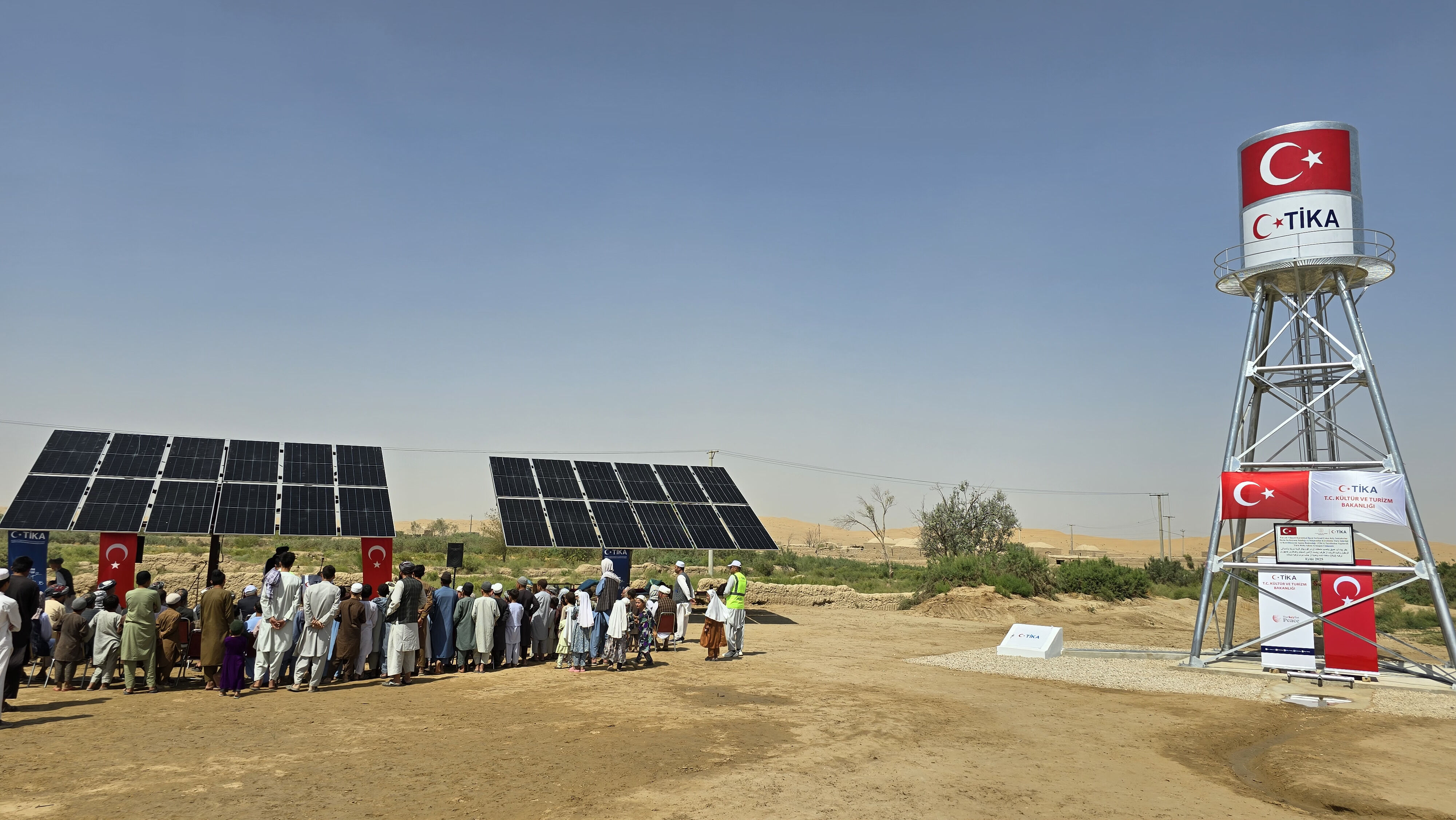 TİKA'dan Afganistan'da köy sakinleri için güneş enerjili su kuyusu