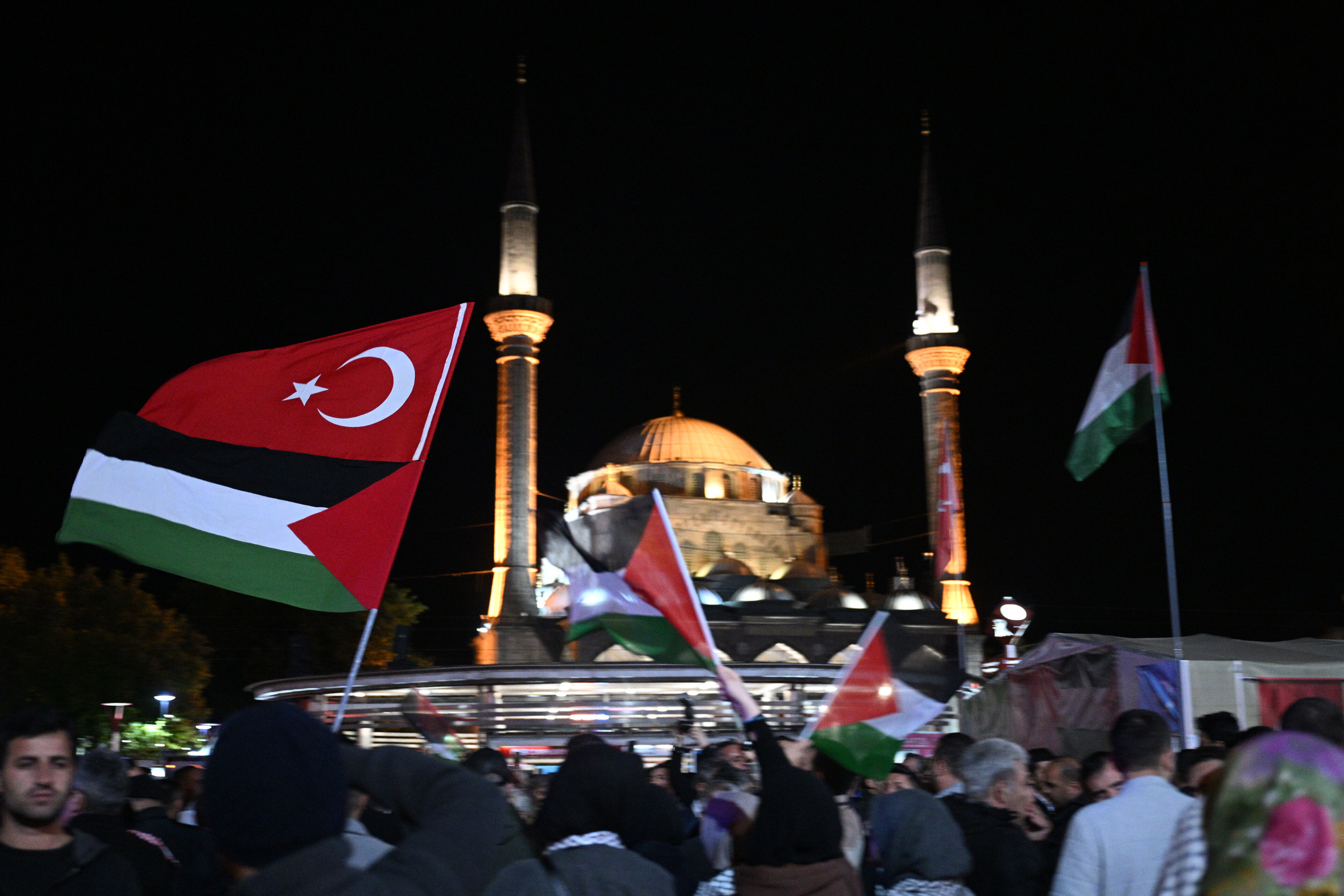 Kayseri ve Yozgat'ta, İsrail'in Küresel Sumud Filosu'na saldırılarına tepki