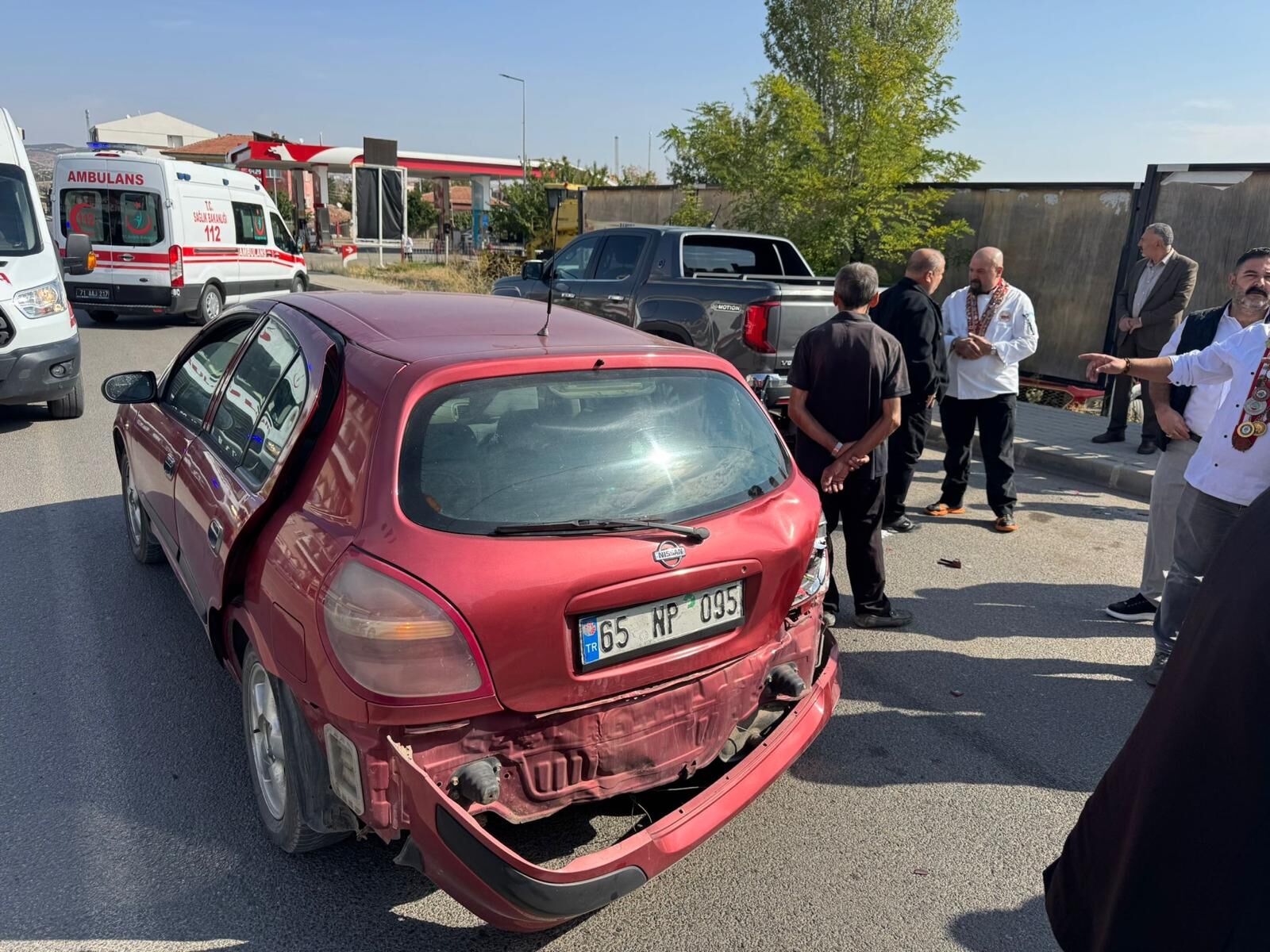 Kırıkkale'de otomobille çarpışan motosikletteki 2 kişi yaralandı