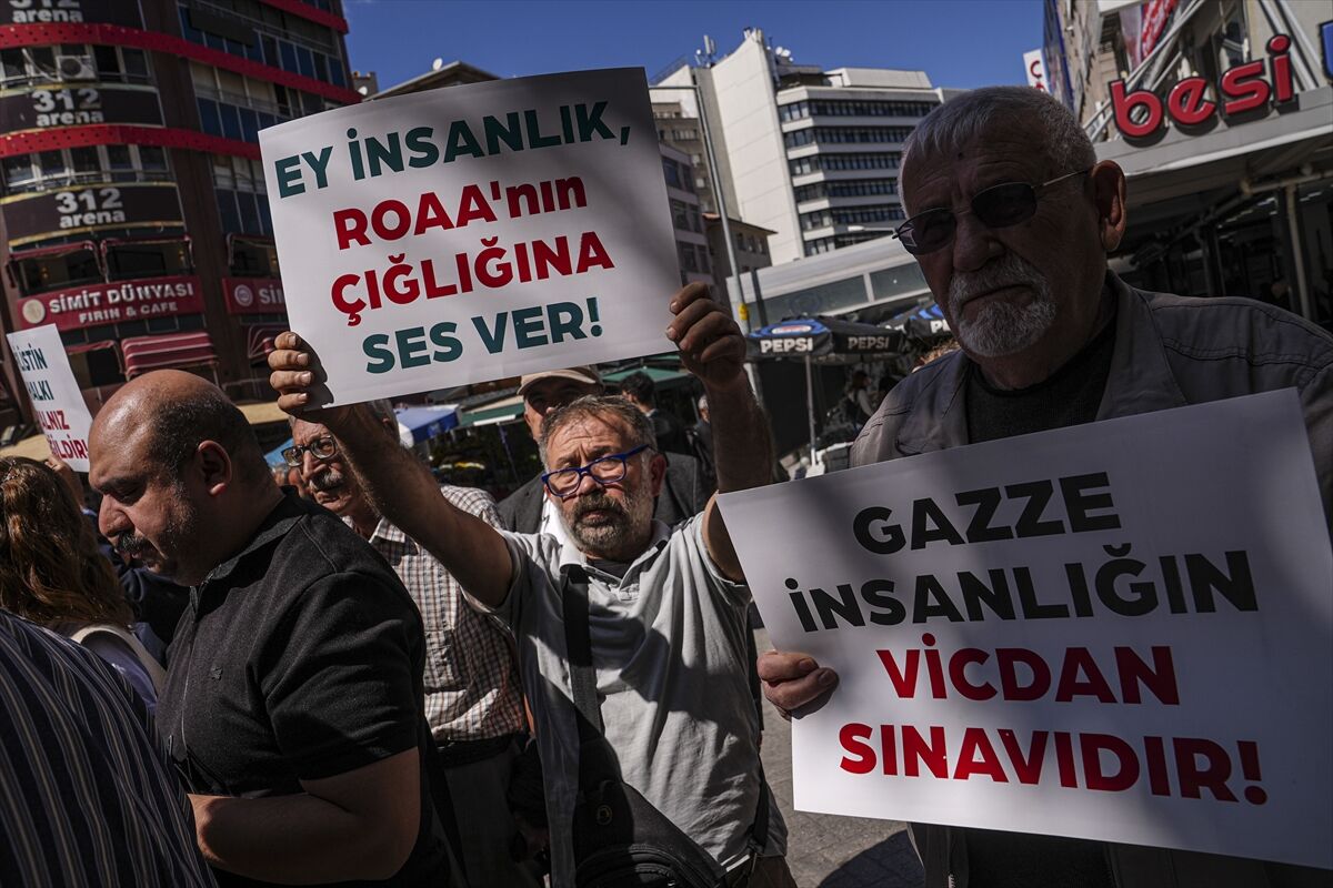 Başkentte engelli derneklerinden 'Gazzeli görme engelli genç kızın çığlığını duyun' çağrısı